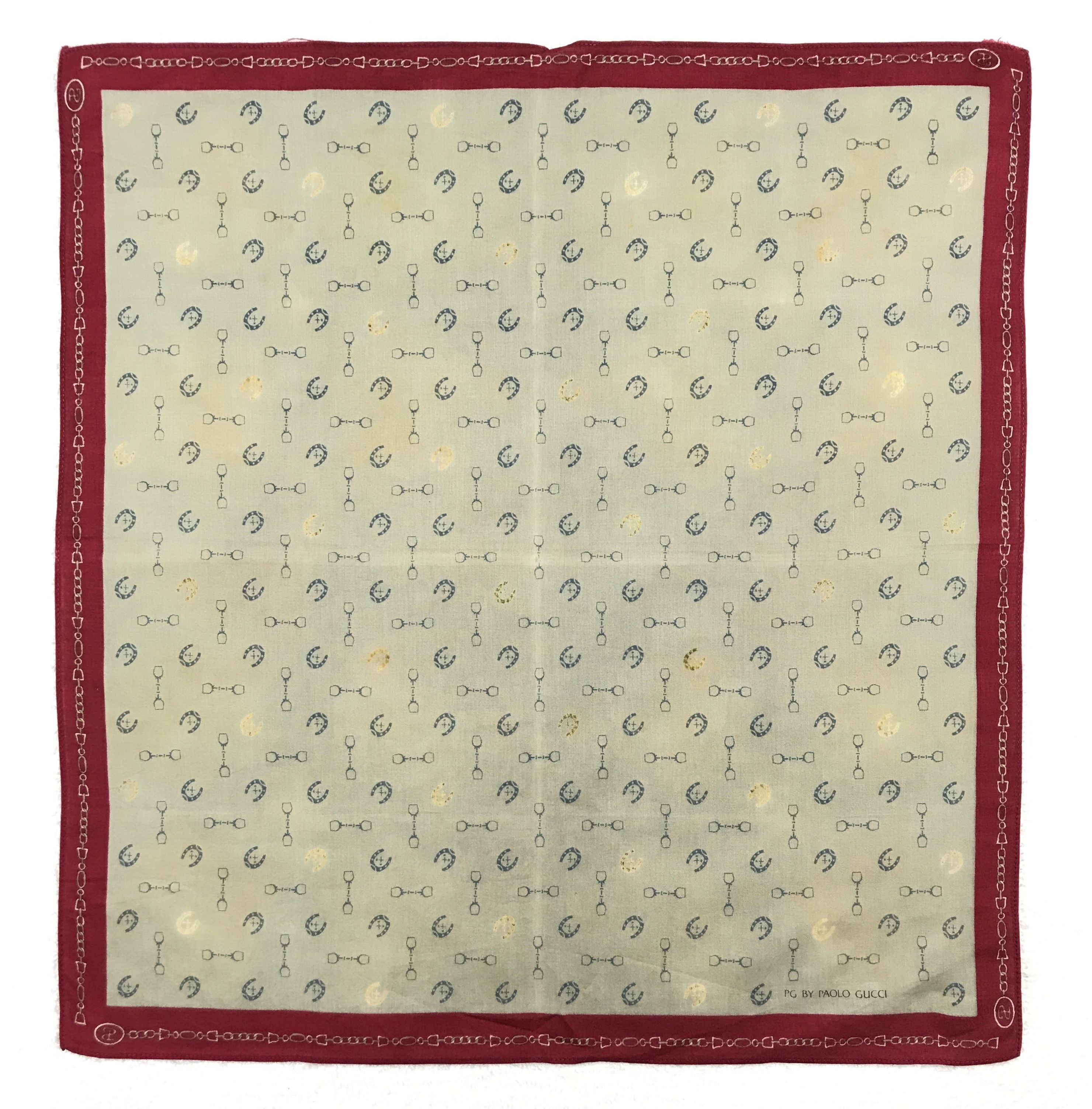 Paolo Gucci × Vintage Vintage Paolo Gucci Bandana Neckerchief Handkerchief Size ONE SIZE - 1 Thumbnail
