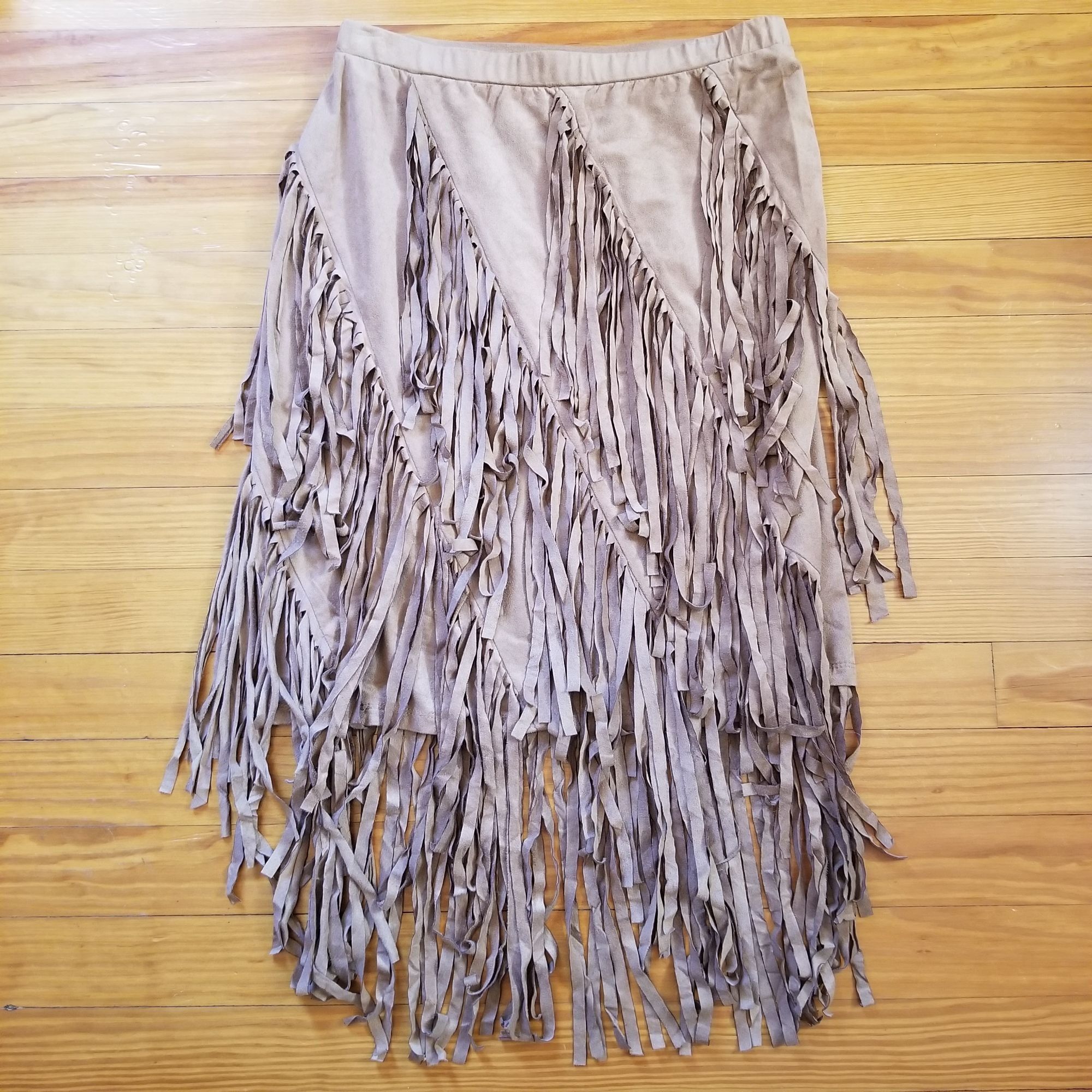 Wrangler Wrangler S Brown Fringe Western Skirt Cowgirl Cosplay Costum Size 28" / US 6 / IT 42 - 3 Thumbnail