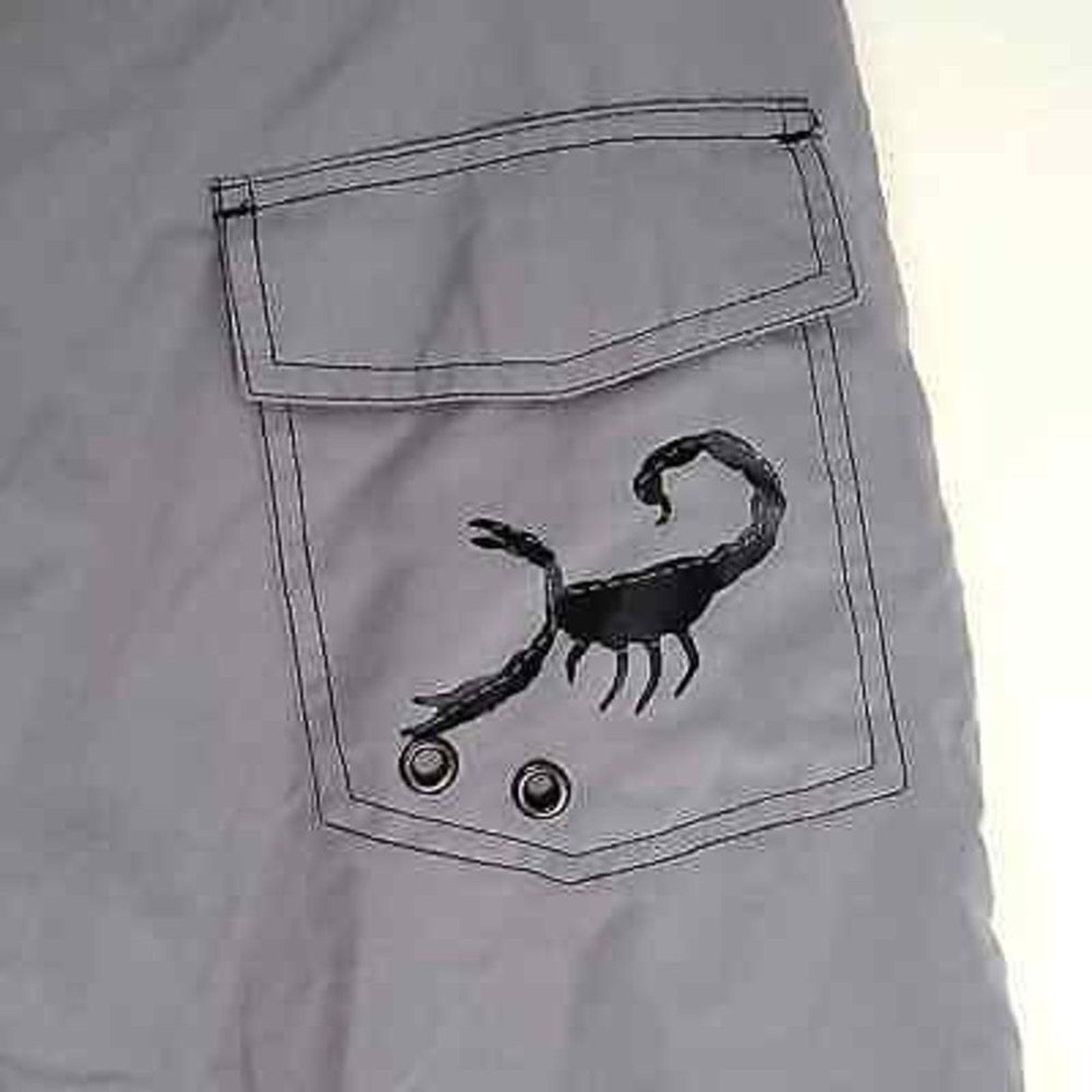 First MFG Co. First Wave Board Shorts Swim Trunks Roundtree Yorke Grey 32 Size US 32 / EU 48 - 7 Thumbnail