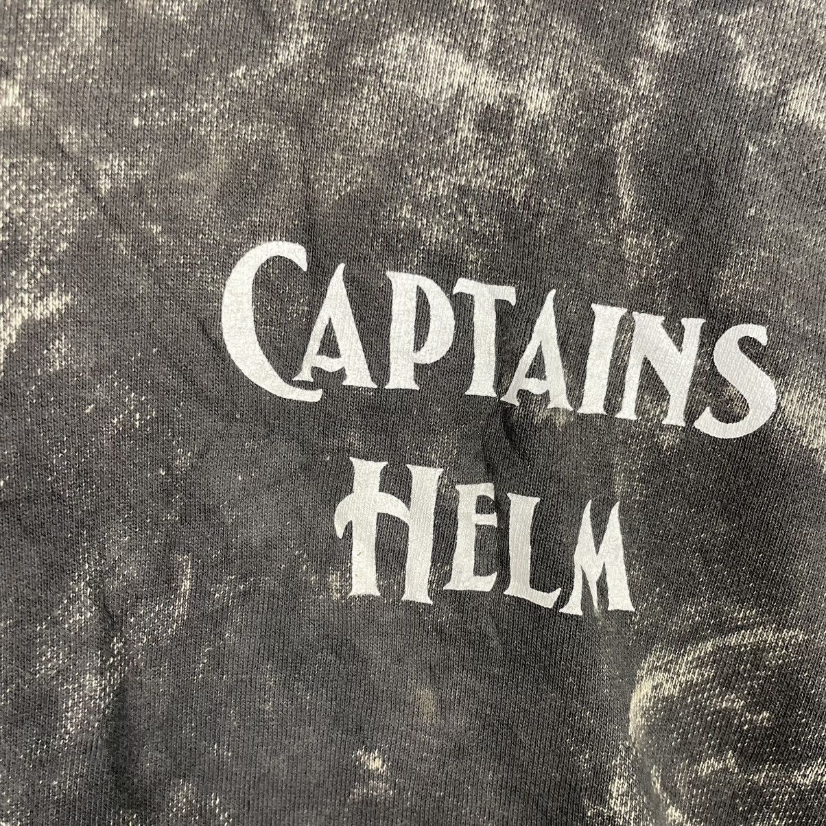 Japanese Brand Captain Helm Black Acid Wash Hoodie Size US XL / EU 56 / 4 - 13 Thumbnail