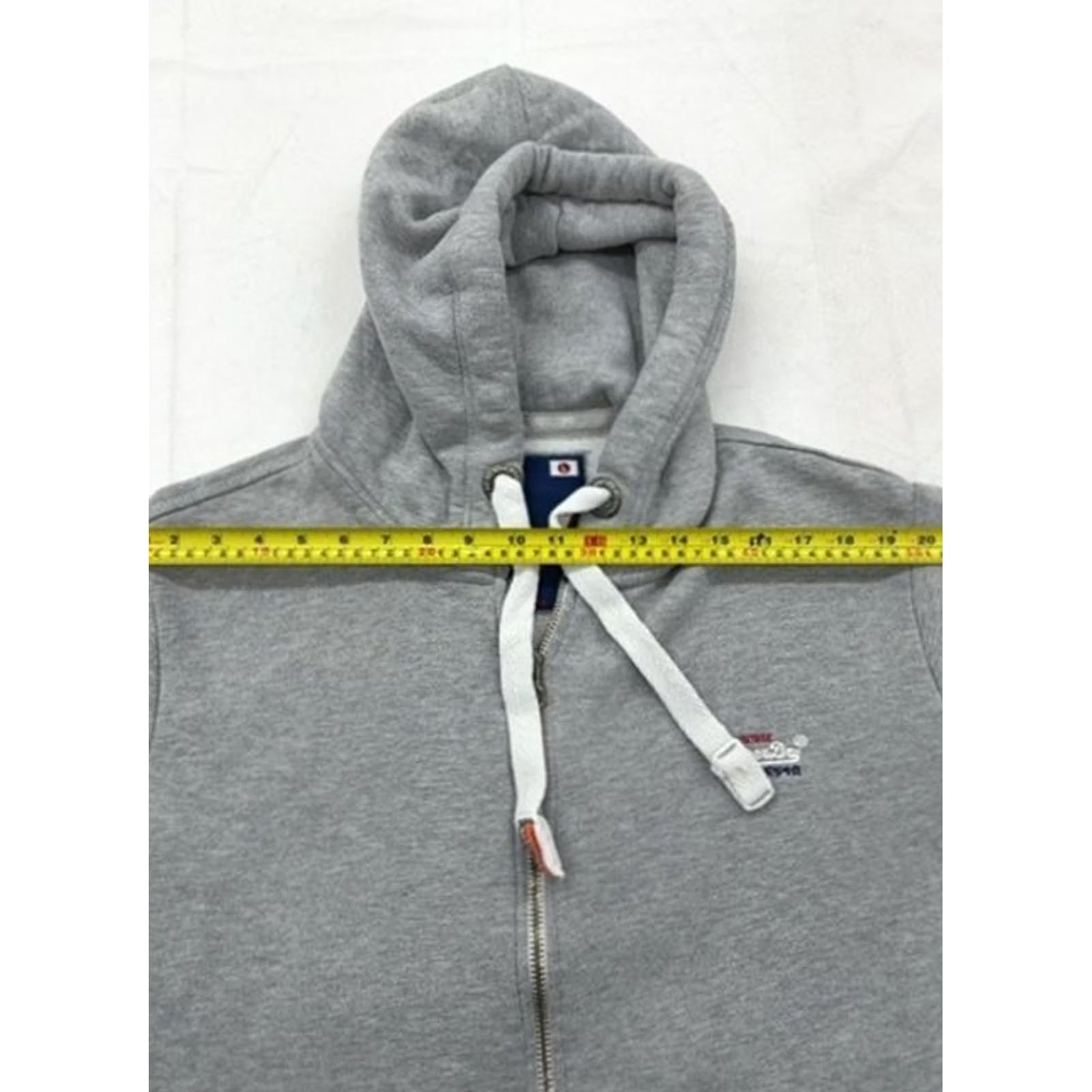 Superdry Superdry Zip Hoodie Mens L Orange Label Grey Cotton Blend Size US L / EU 52-54 / 3 - 5 Thumbnail