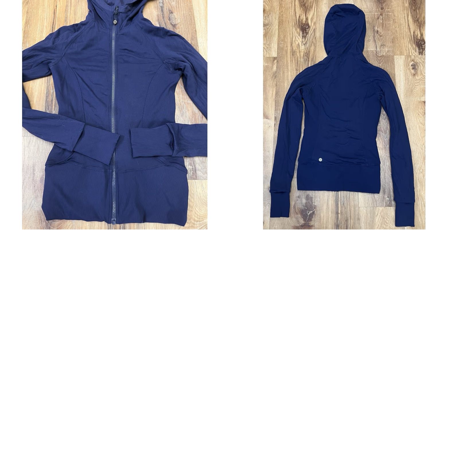 Lululemon Lululemon Blue Reversible Hooded Jacket Dance Studio 6 Ruched Size M / US 6-8 / IT 42-44 - 8 Thumbnail