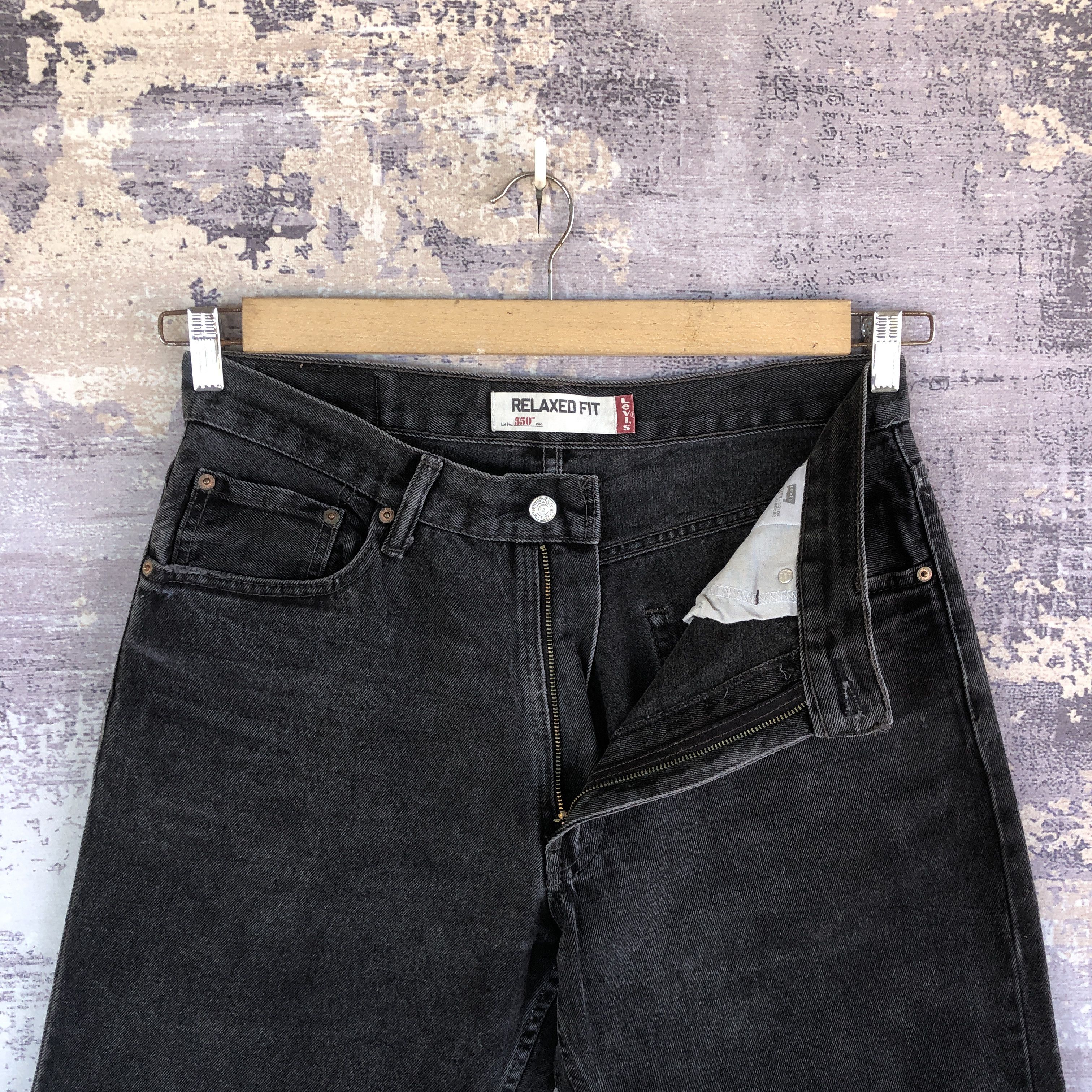 Levi's Vintage Distressed Levis 550 Jeans Levi's Faded Black Denim Size US 32 / EU 48 - 6 Thumbnail