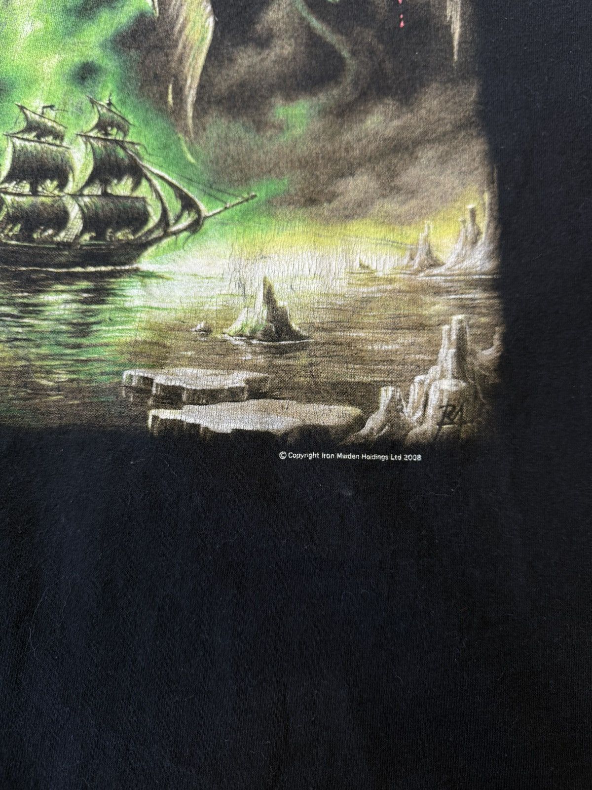 Iron Maiden Vintage Iron Maiden 2008 T Shirt Rime of the Ancient Mariner Size US XXL / EU 58 / 5 - 7 Thumbnail