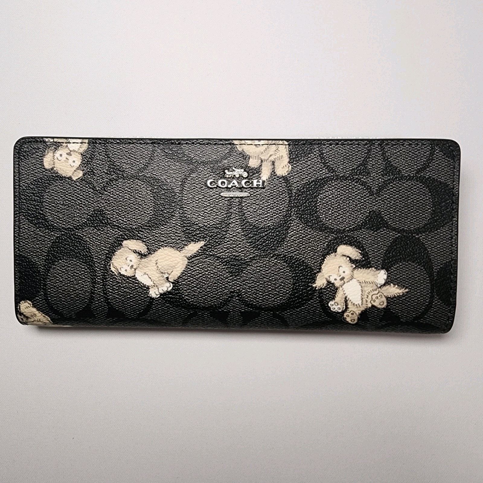 Coach Coach CC927 Creatures Happy Dog Slim Black Multi Wallet v4 Size ONE SIZE - 1 Thumbnail