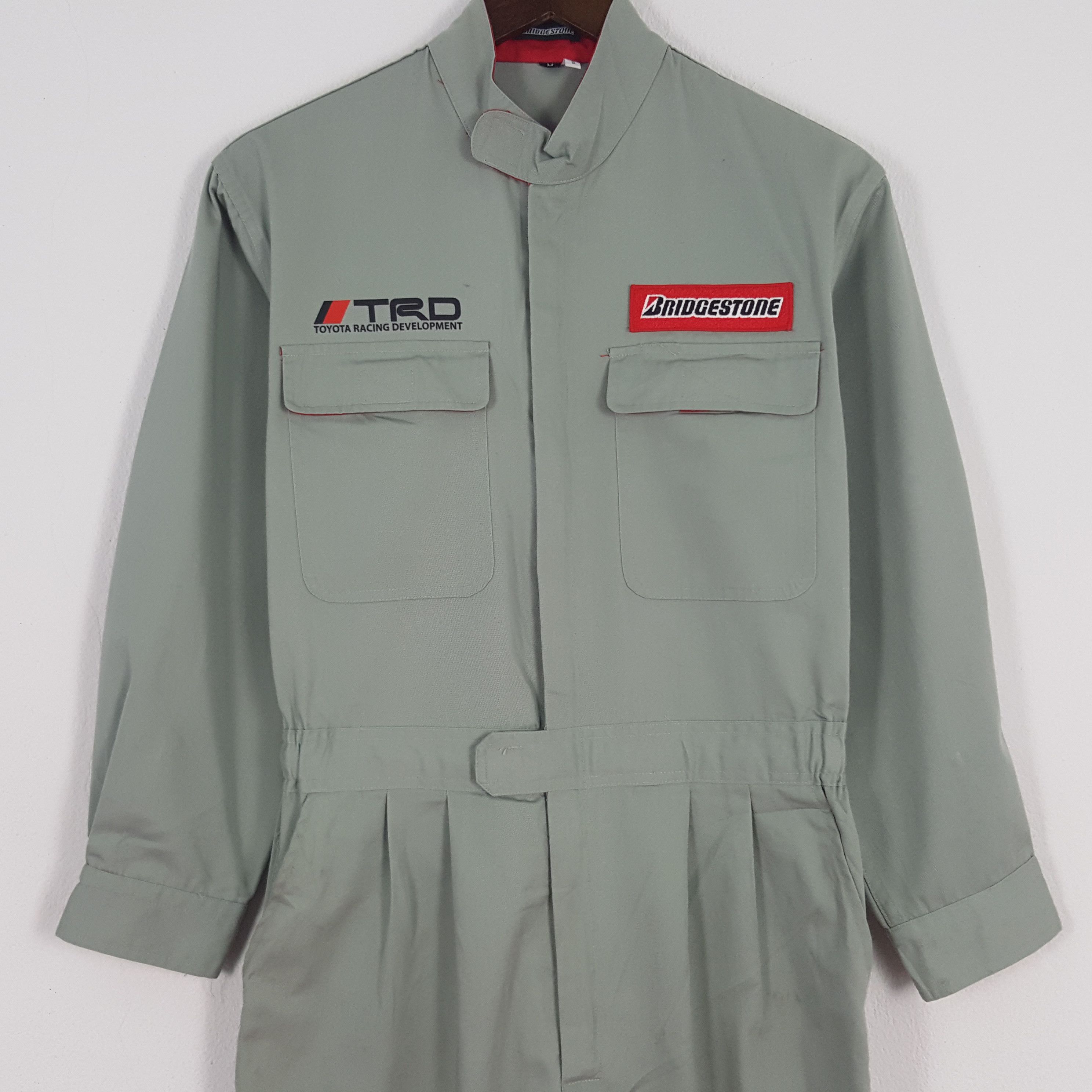 Japanese Brand × Vintage Vintage Bridgestone x Custom TRD Racing Coverall Jacket Size US S / EU 44-46 / 1 - 5 Thumbnail