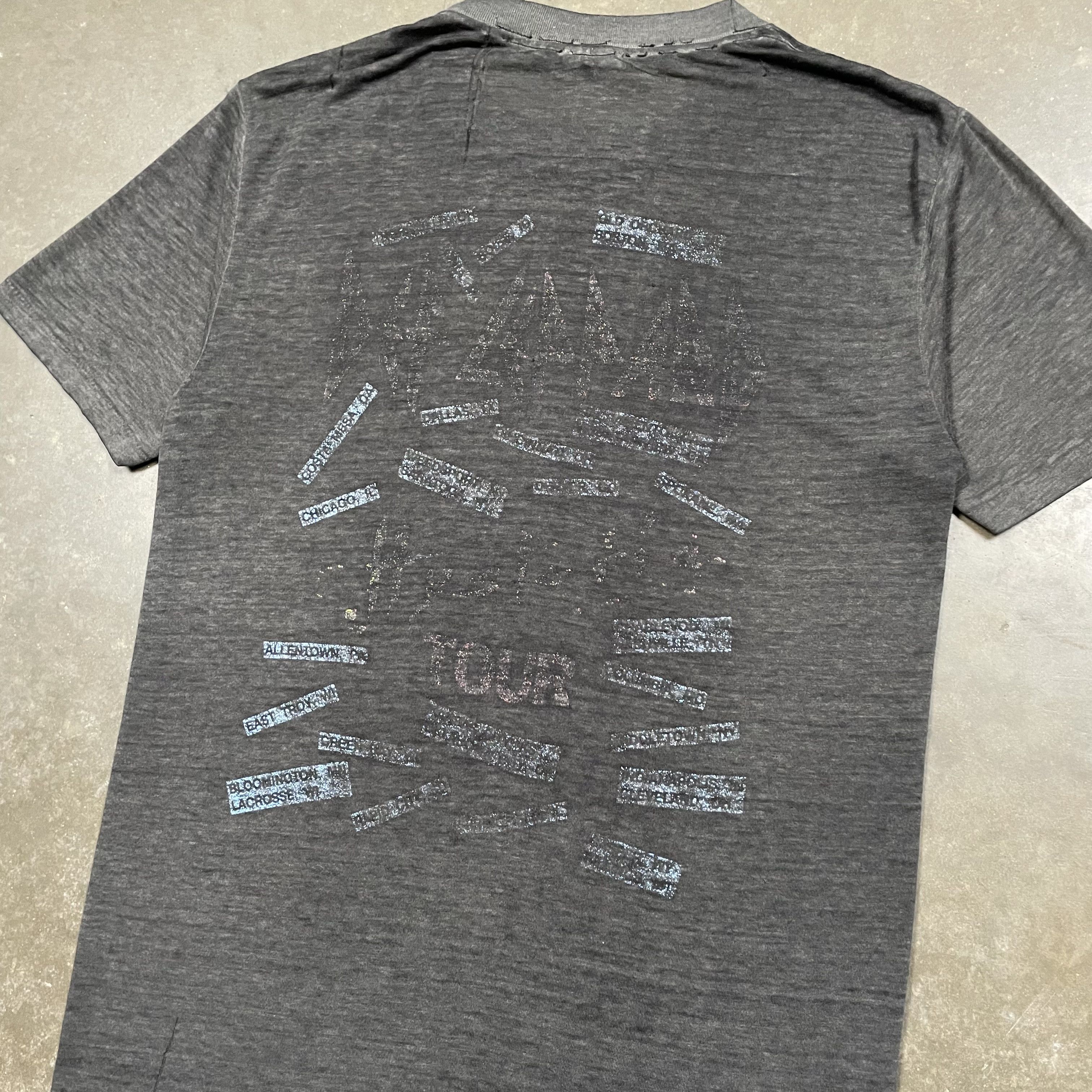 Band Tees × Vintage VIntage 80s Def Leppard Hysteria Tour Concert Tshirt Faded Size US L / EU 52-54 / 3 - 7 Thumbnail