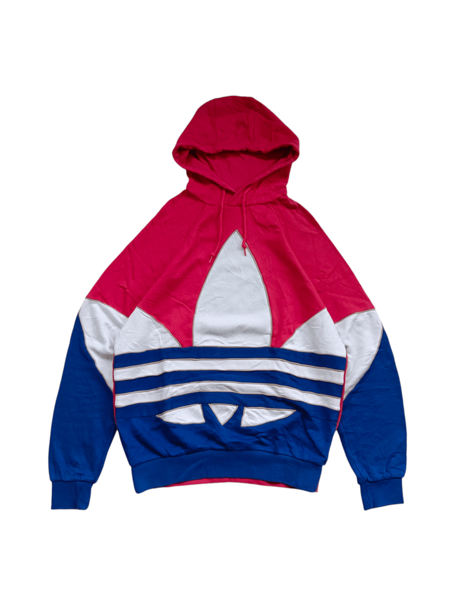 Adidas × Japanese Brand ADIDAS BIG TREFOIL OUTLINE COLORBLOCK HOODIE SWEATSHIRT Size US S / EU 44-46 / 1 - 1 Thumbnail