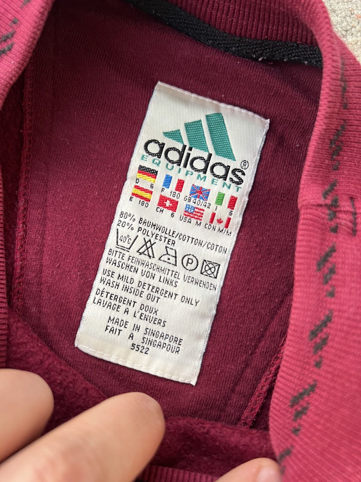 Adidas × Vintage Adidas Equipment Vintage Sweatshirt Size US M / EU 48-50 / 2 - 4 Thumbnail