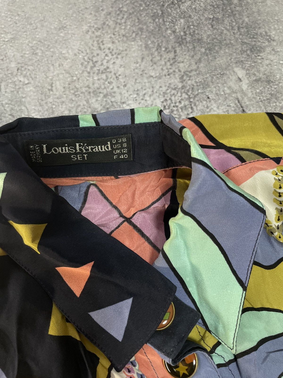 Louis Feraud LOUIS FERAUD PARIS Psychedelic Abstract Blouse Blouse jacket Size US M / EU 48-50 / 2 - 14 Thumbnail