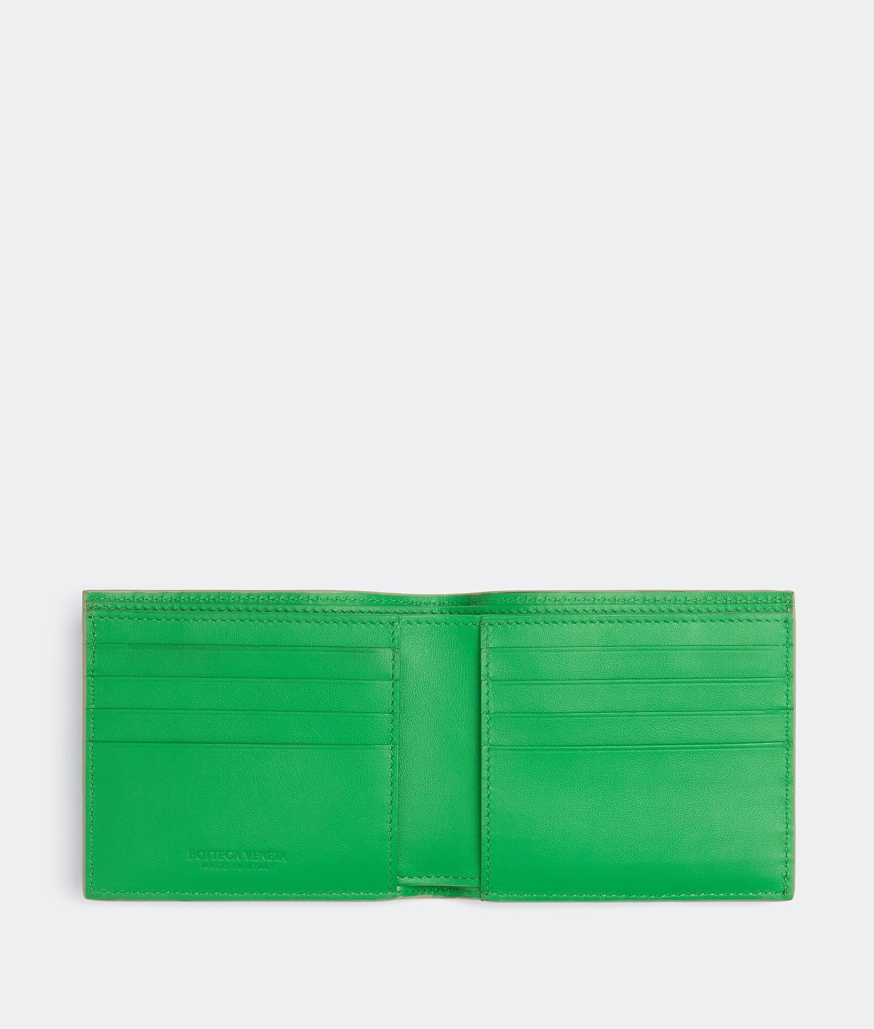 Bottega Veneta o1loc1c0425 Size: OS / Intrecciato Bi-Fold Wallet Green Size ONE SIZE - 2 Thumbnail