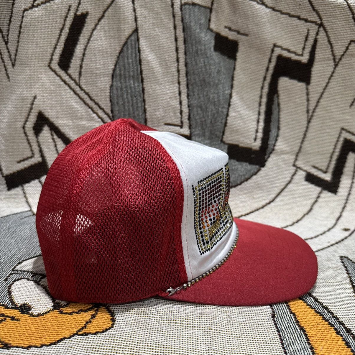 Bape Bathing Ape Bape Kiss Logo Swarovski Trucker Hat Snapback Size ONE SIZE - 5 Thumbnail