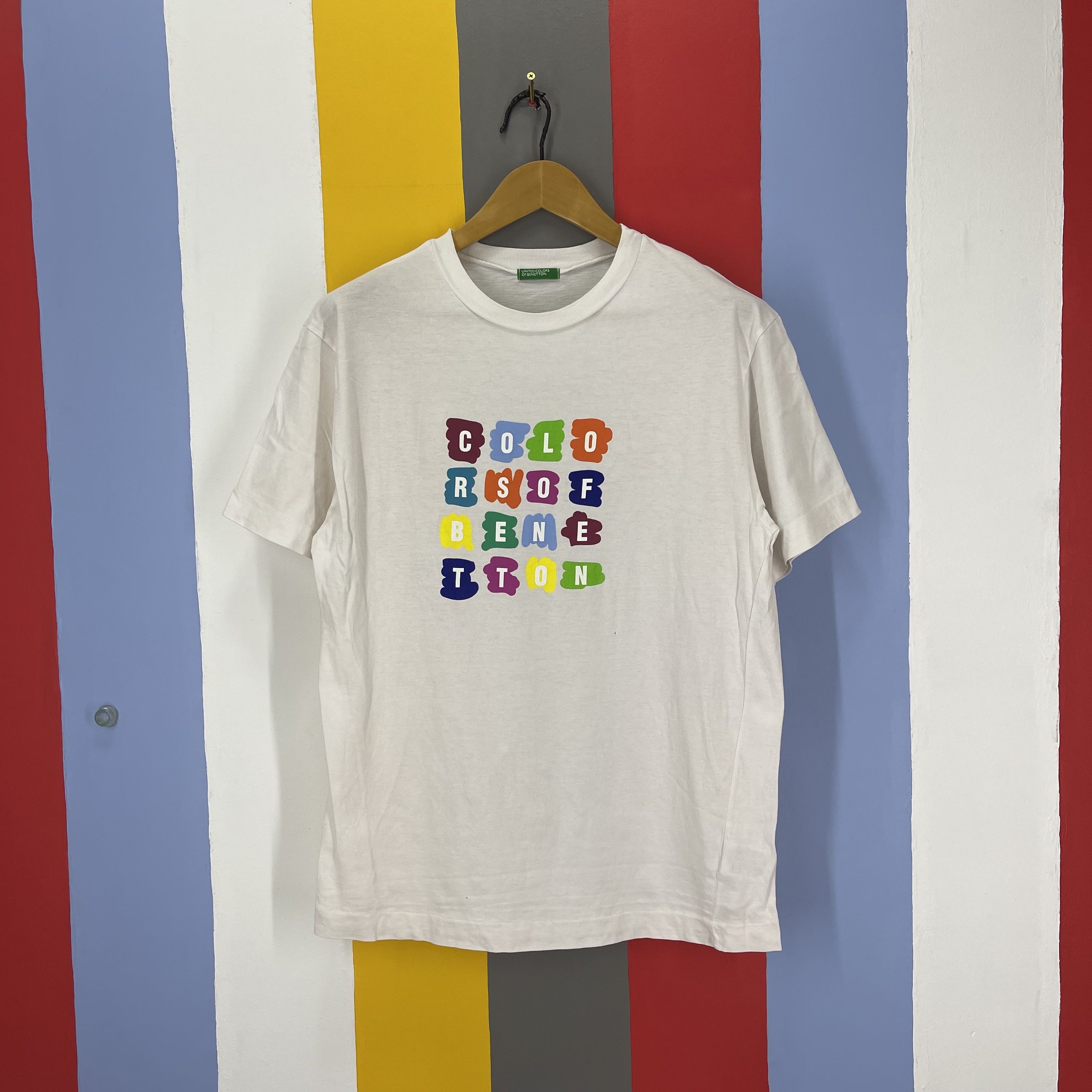 United Colors Of Benetton UNITED COLORS OF BENETTON Crew Neck T Shirt #1306/AS Size US M / EU 48-50 / 2 - 1 Thumbnail