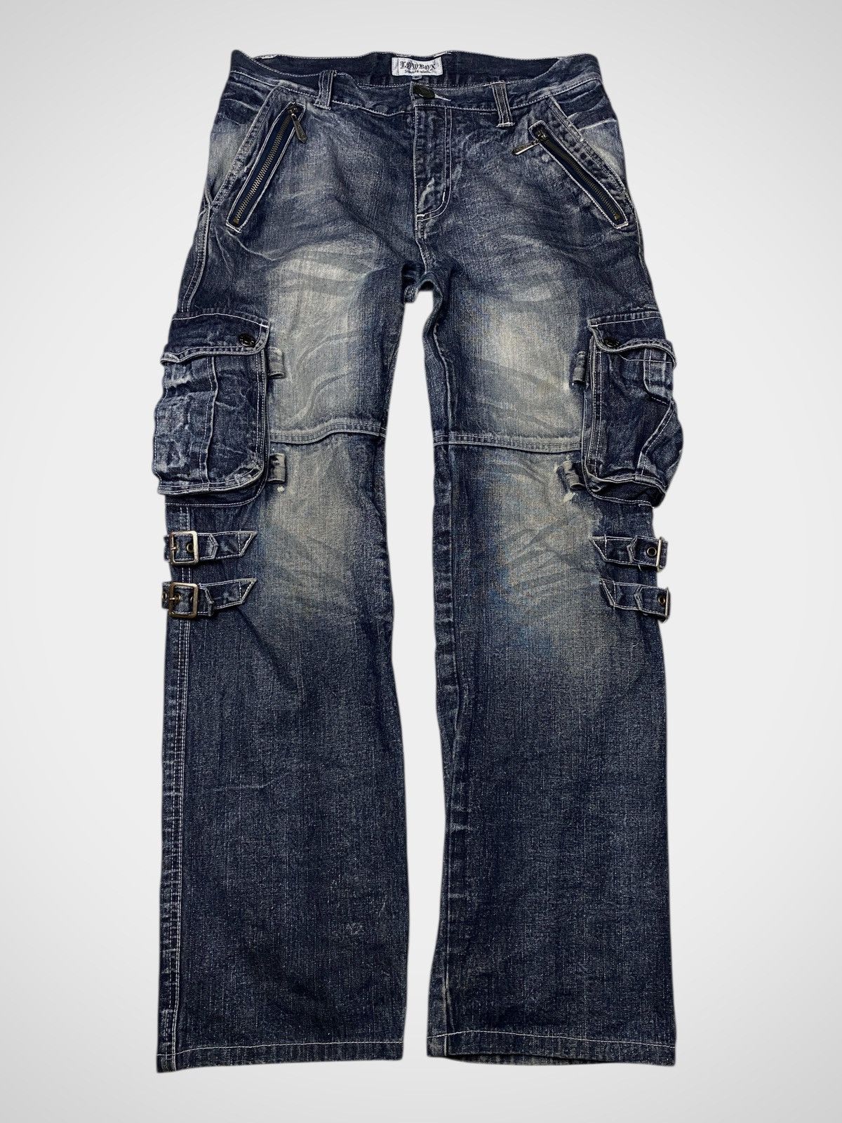If Six Was Nine Lowbox Seawash 3D Cargo Jeans Size US 30 / EU 46 - 1 Thumbnail
