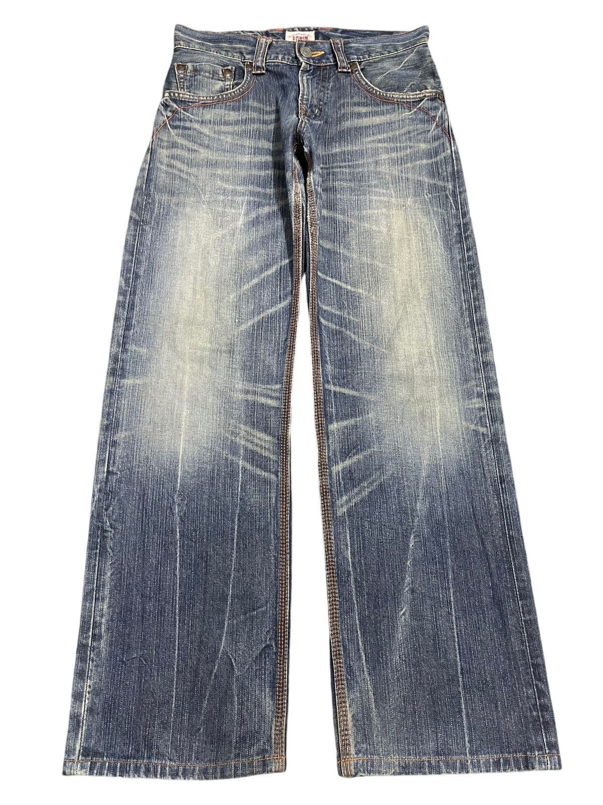 Edwin Edwin XV Exclusive Vintage Blue Faded Wash Baggy Jeans Size US 30 / EU 46 - 1 Thumbnail