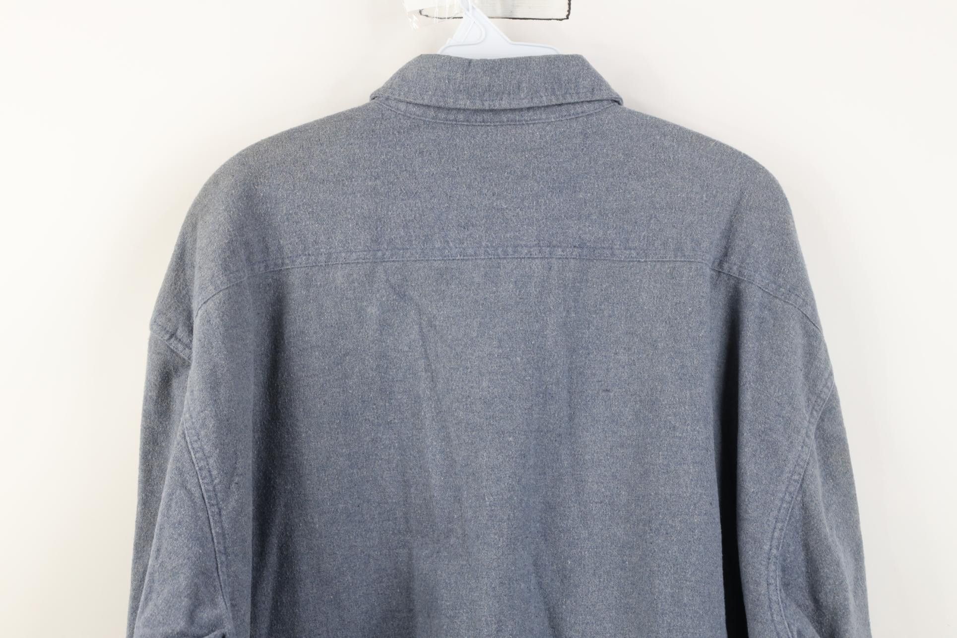 Vintage Vintage 90s Streetwear Chamois Cloth Collared Button Shirt Size US XL / EU 56 / 4 - 11 Thumbnail