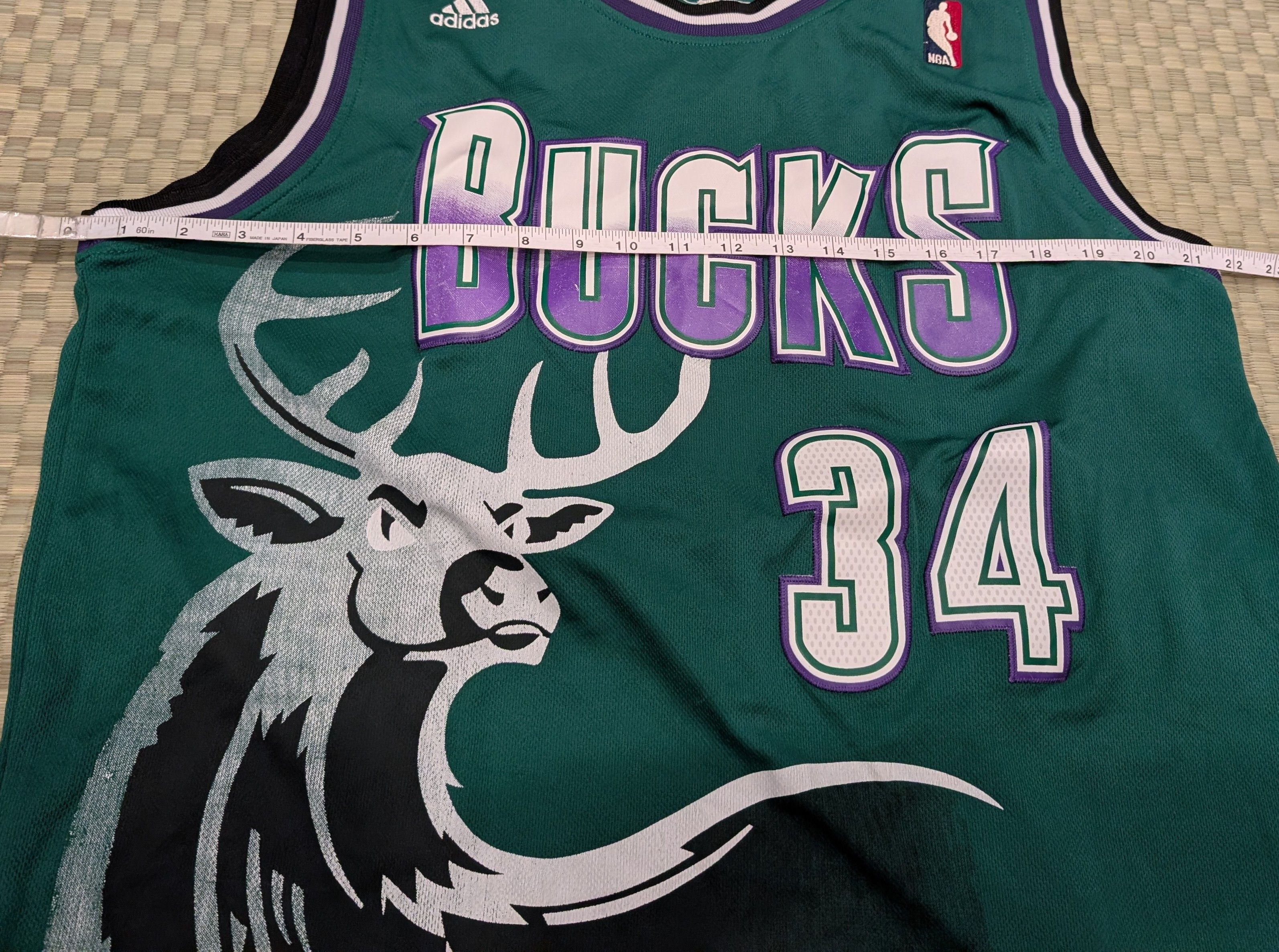 Adidas Adidas Hardwood Classics Bucks Ray Allen #34 Swingman Jersey Size US XL / EU 56 / 4 - 5 Thumbnail