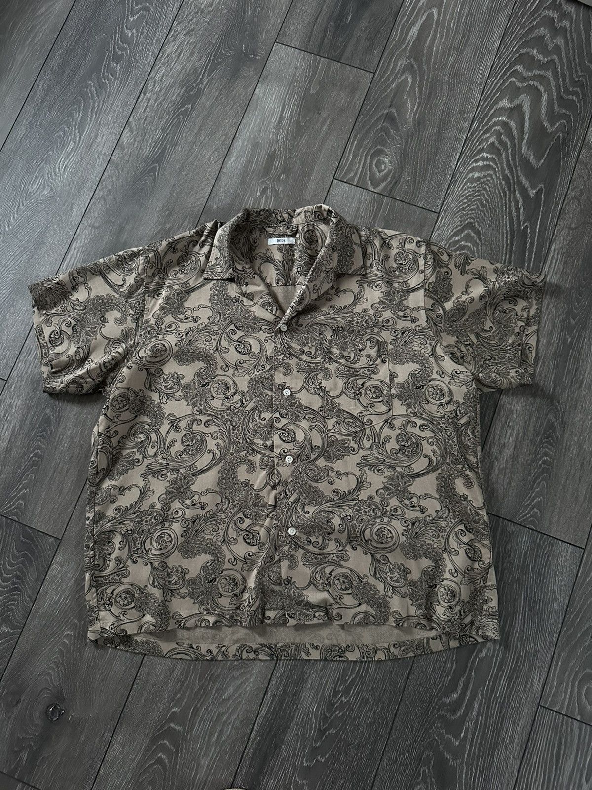 Bode bode button up shirt brown relaxed Size US L / EU 52-54 / 3 - 1 Thumbnail