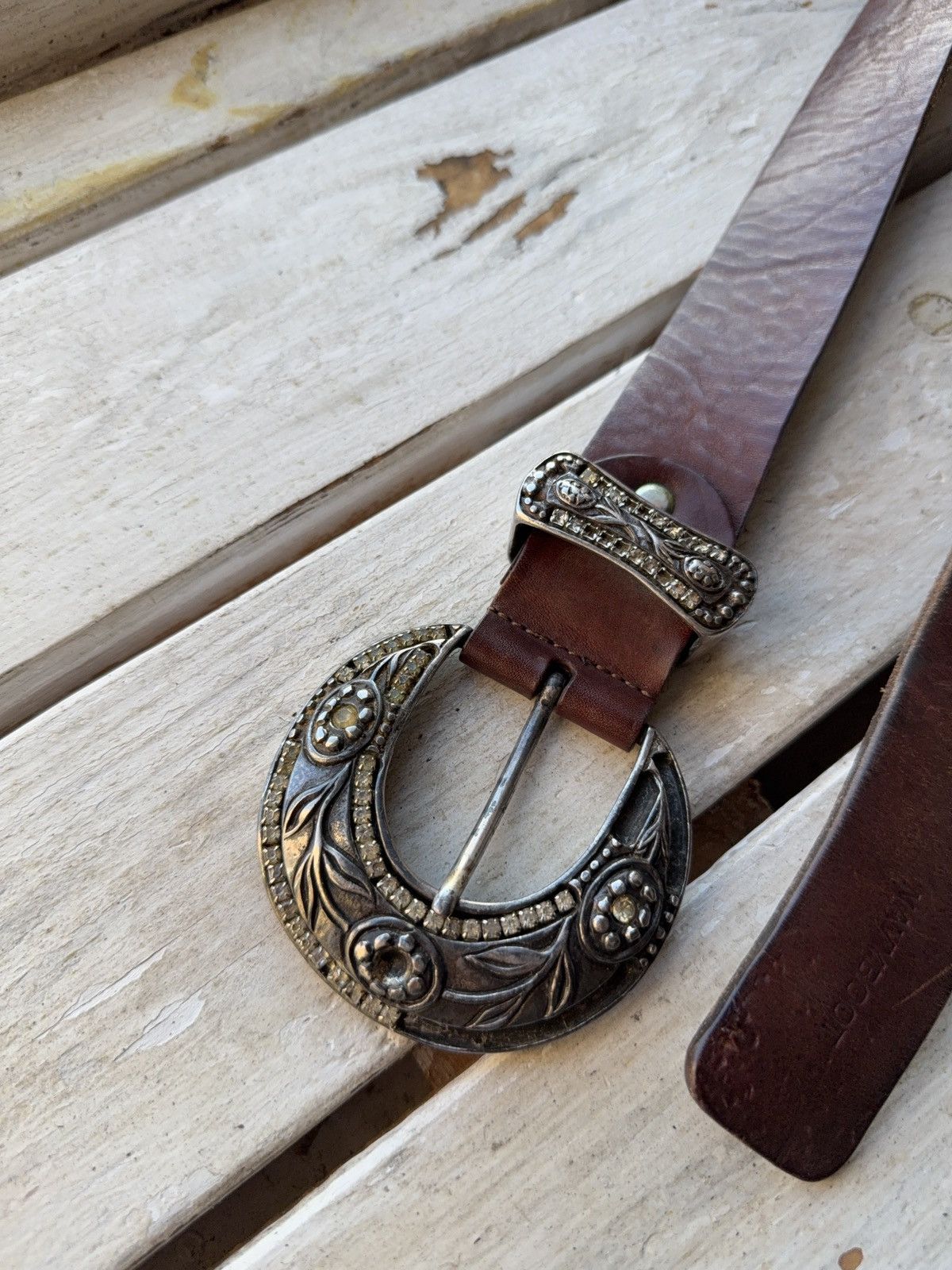 Japanese Brand 90s Y2K Avant Garde Punk Chrome Japanese Retro Style Belt Size ONE SIZE - 2 Thumbnail