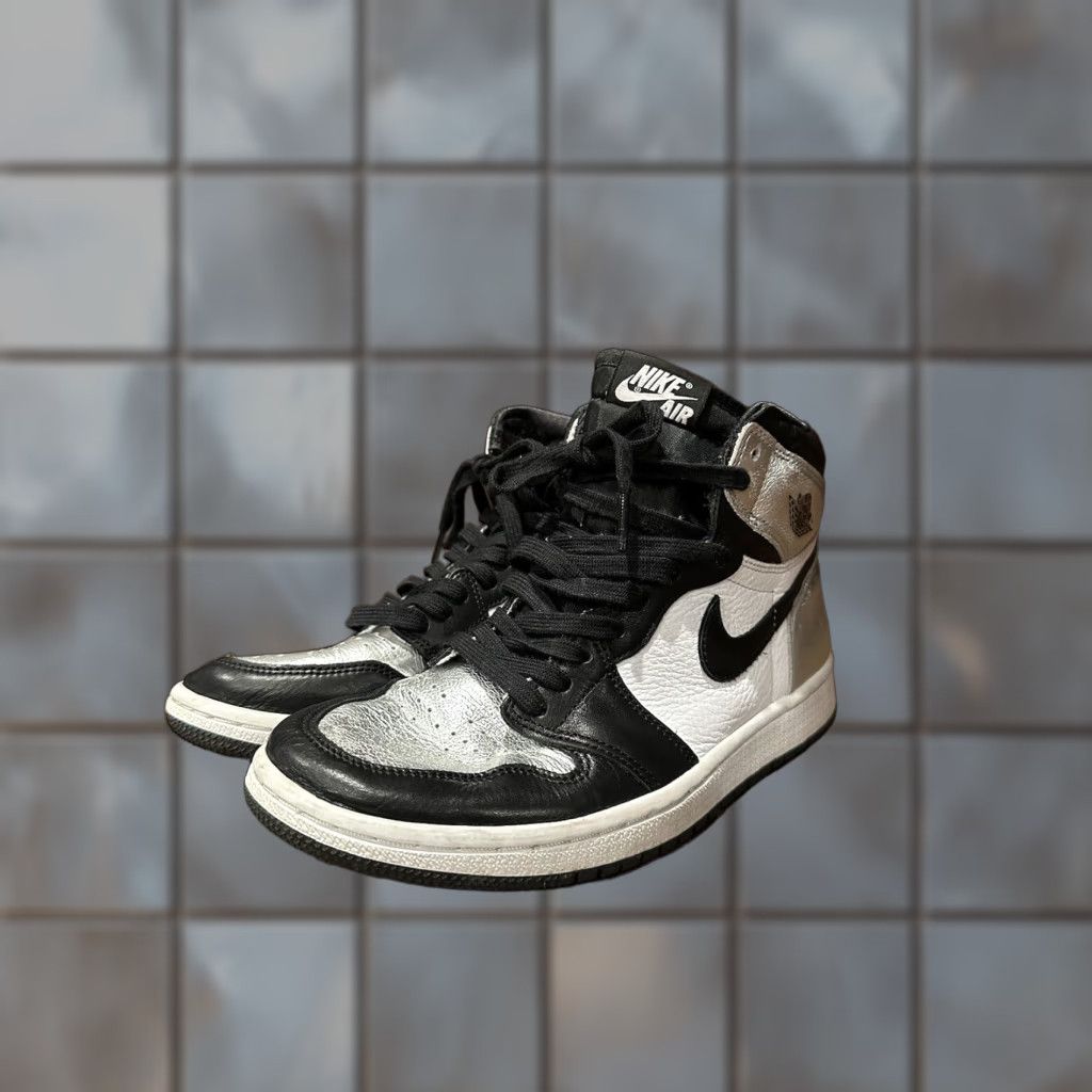 Jordan Brand Air Jordan 1 High OG Metallic Silver Toe | Women’s Size 8 | CD0461-001 Used NIKE Size US 8 / IT 38 - 1 Thumbnail