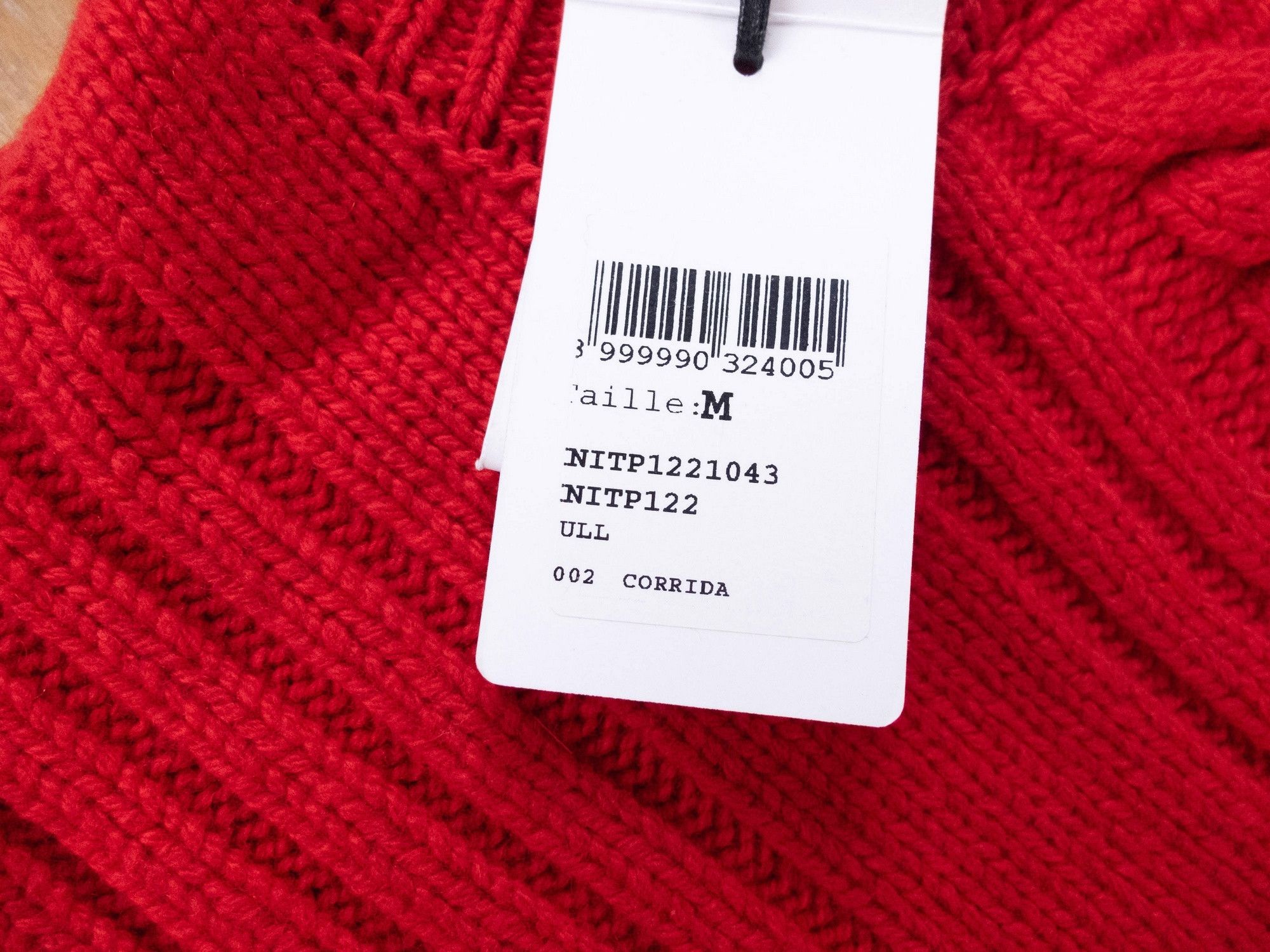 Mugler MUGLER red metallic bar wool cashmere sweater Medium q Size M / US 6-8 / IT 42-44 - 7 Thumbnail
