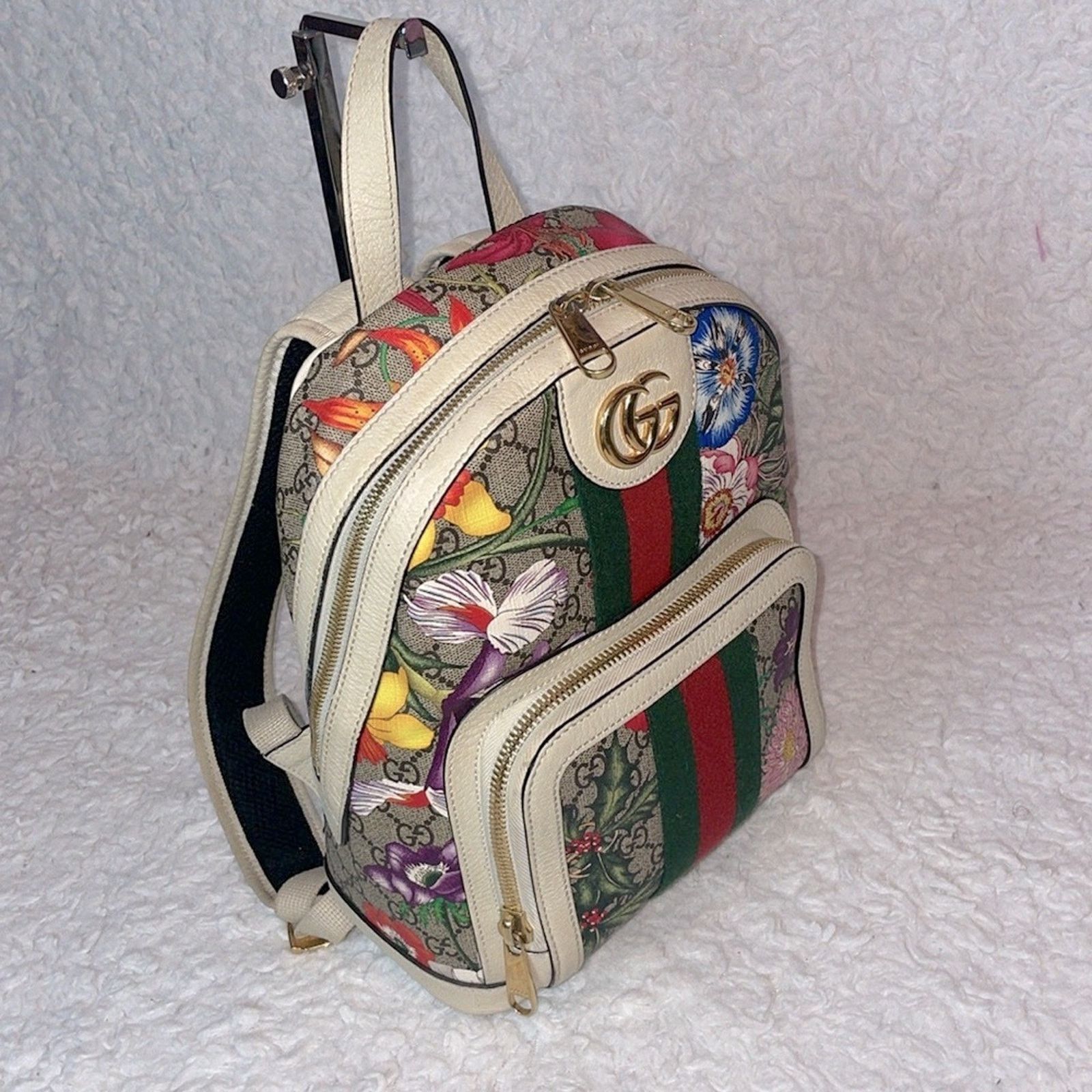 Gucci Gucci Ophidia GG Supreme Floral Backpack 547965 Size ONE SIZE - 10 Thumbnail