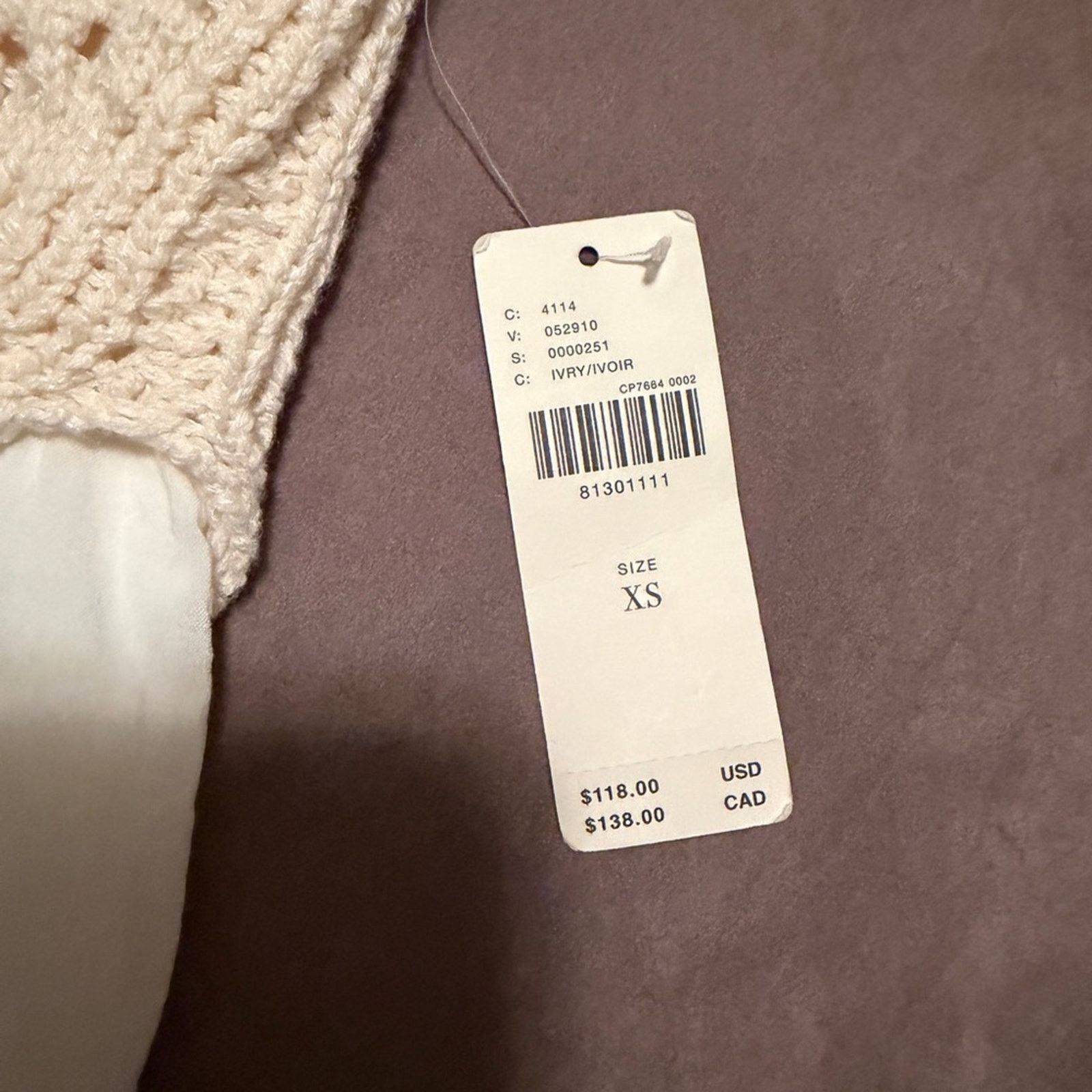 Anthropologie NWT Anthropologie XS Layered Sweater Tank Size XS / US 0-2 / IT 36-38 - 3 Thumbnail