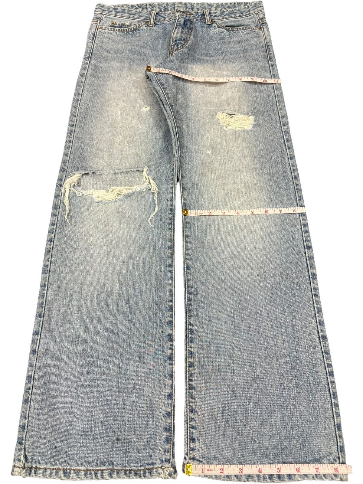 Japanese Brand Vintage Japanese Cocolulu Distressed Baggy Jeans Size 32" / US 10 / IT 46 - 12 Thumbnail