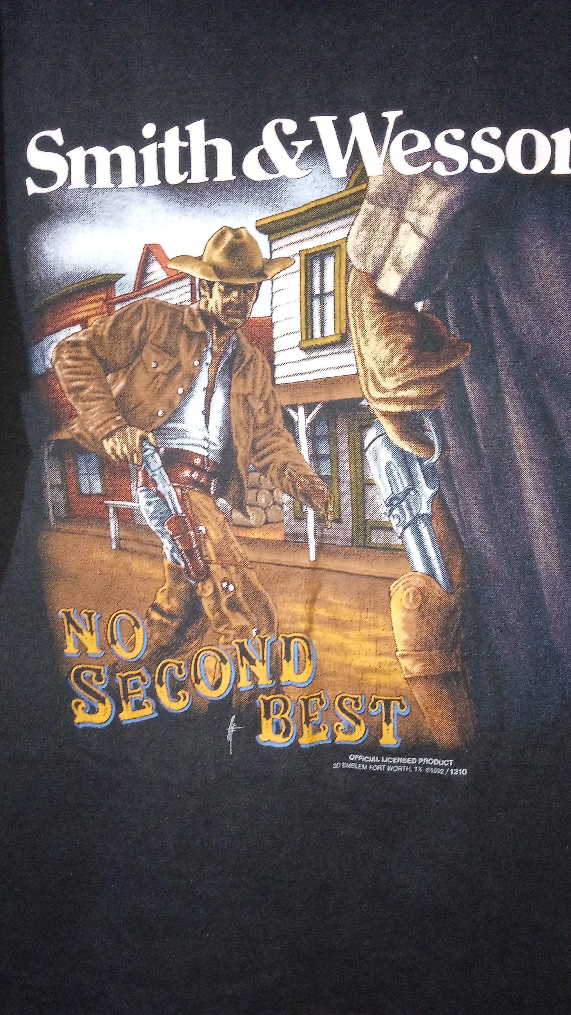Vintage Vintage 3d Emblem Smith and Wesson T-shirt Size US L / EU 52-54 / 3 - 2 Thumbnail