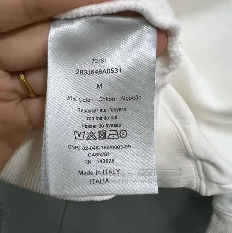 Dior Dior Logo White Cropped Sweatshirt for Women . Size M / US 6-8 / IT 42-44 - 4 Thumbnail