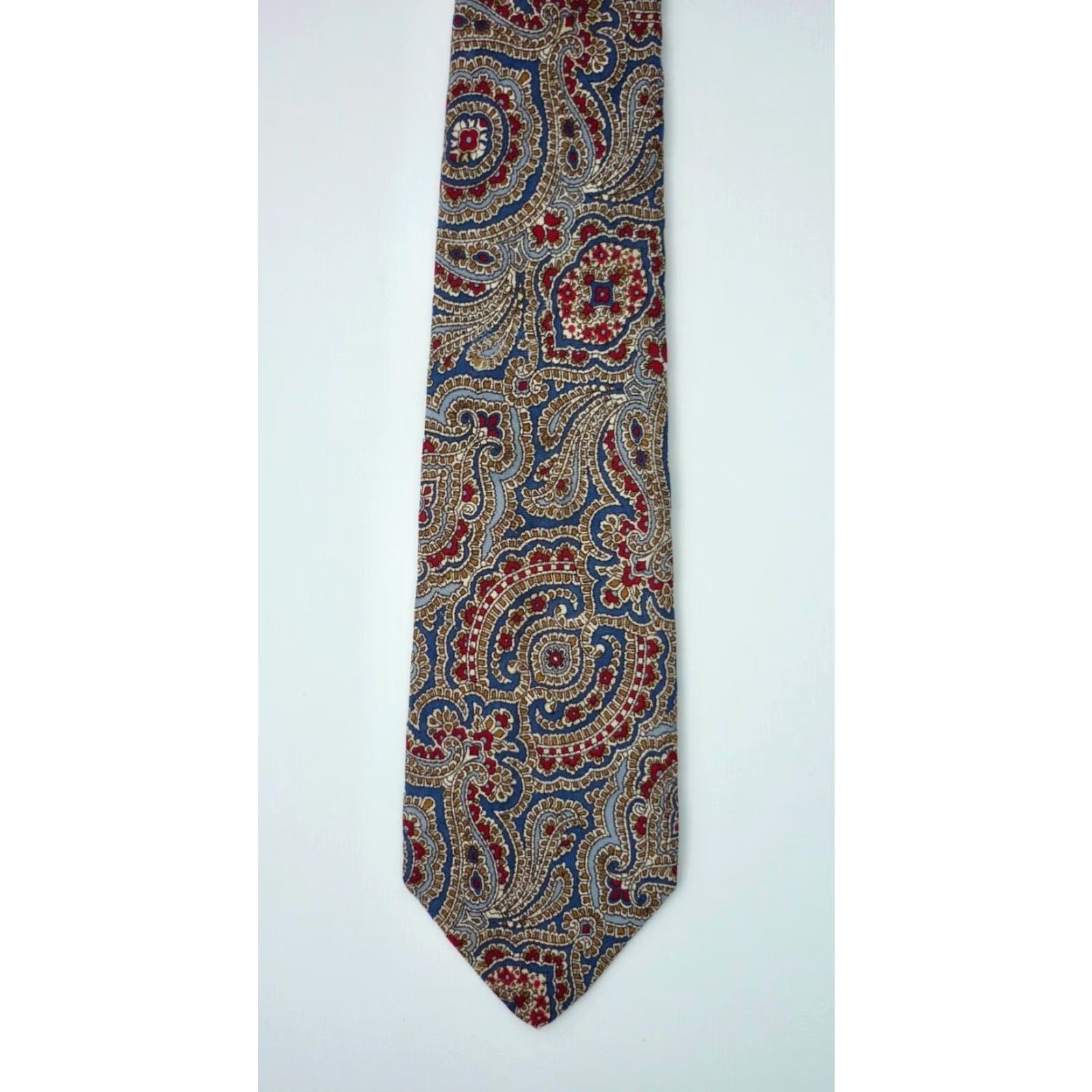 Yves Saint Laurent Yves Saint Laurent Mens Vintage Luxury Silk Tie Paisley Size ONE SIZE - 5 Thumbnail
