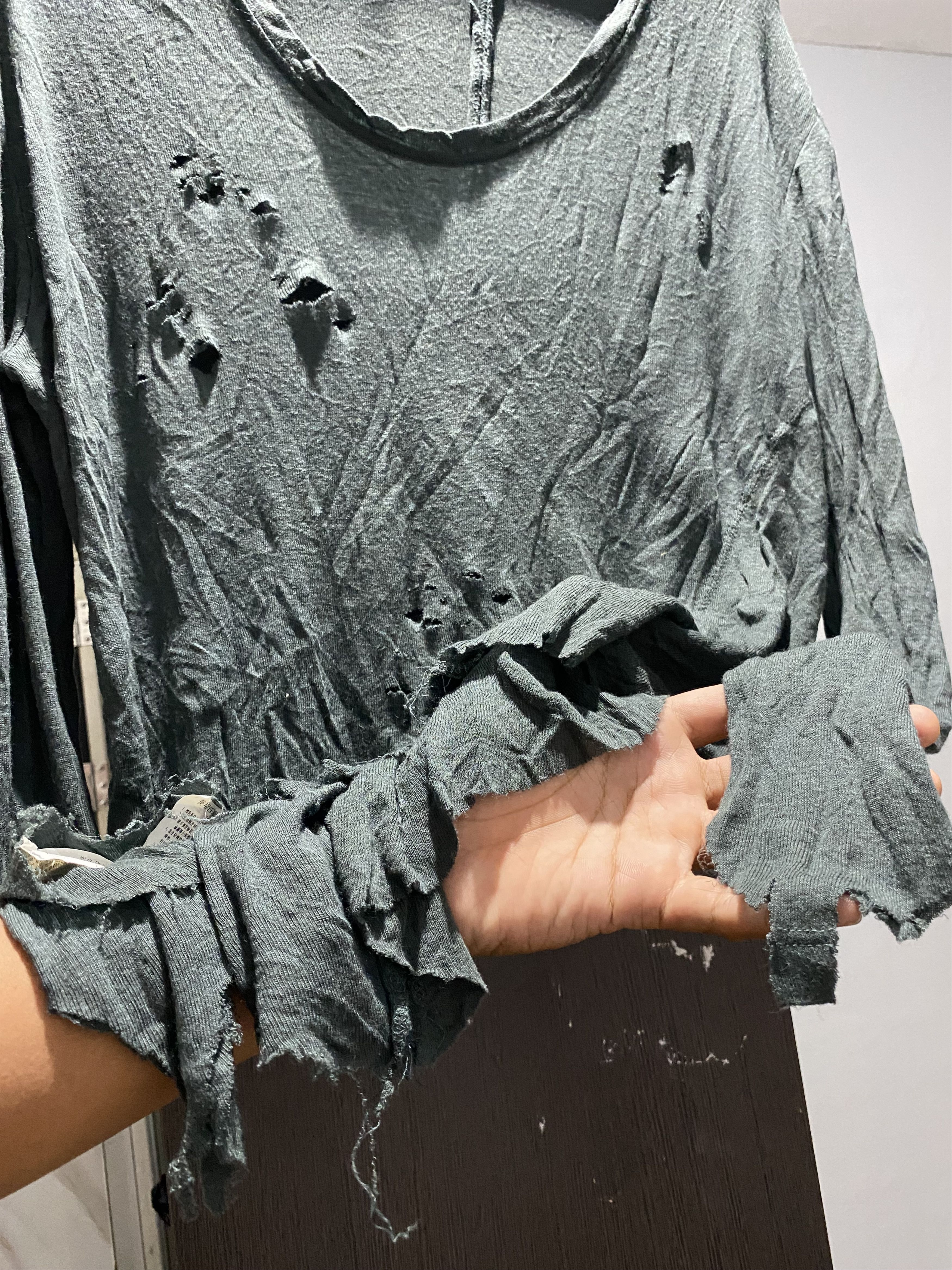 Japanese Brand Codes combine asymmetric destroyed LGB style Size US M / EU 48-50 / 2 - 6 Thumbnail