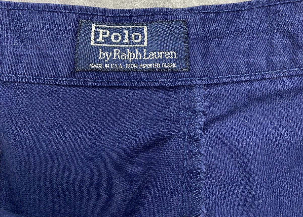 Polo Ralph Lauren 80’s Vintage Polo Ralph Lauren Navy Chino Shorts Size US 36 / EU 52 - 2 Thumbnail