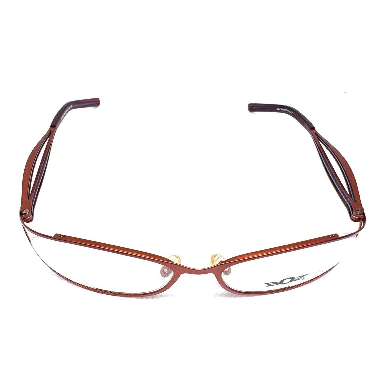 J.F. REY BOZ NICELY 6070 ORANGE BROWN EYEGLASSES FRAMES 52.5 16.5 Size ONE SIZE - 2 Thumbnail