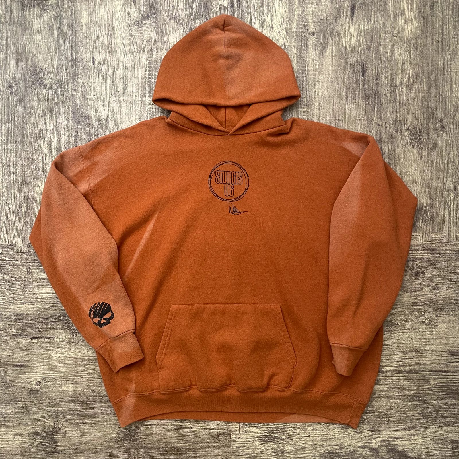 Harley Davidson Flame Fire selling Austin Texas Fleece Pullover Hoodie Medium