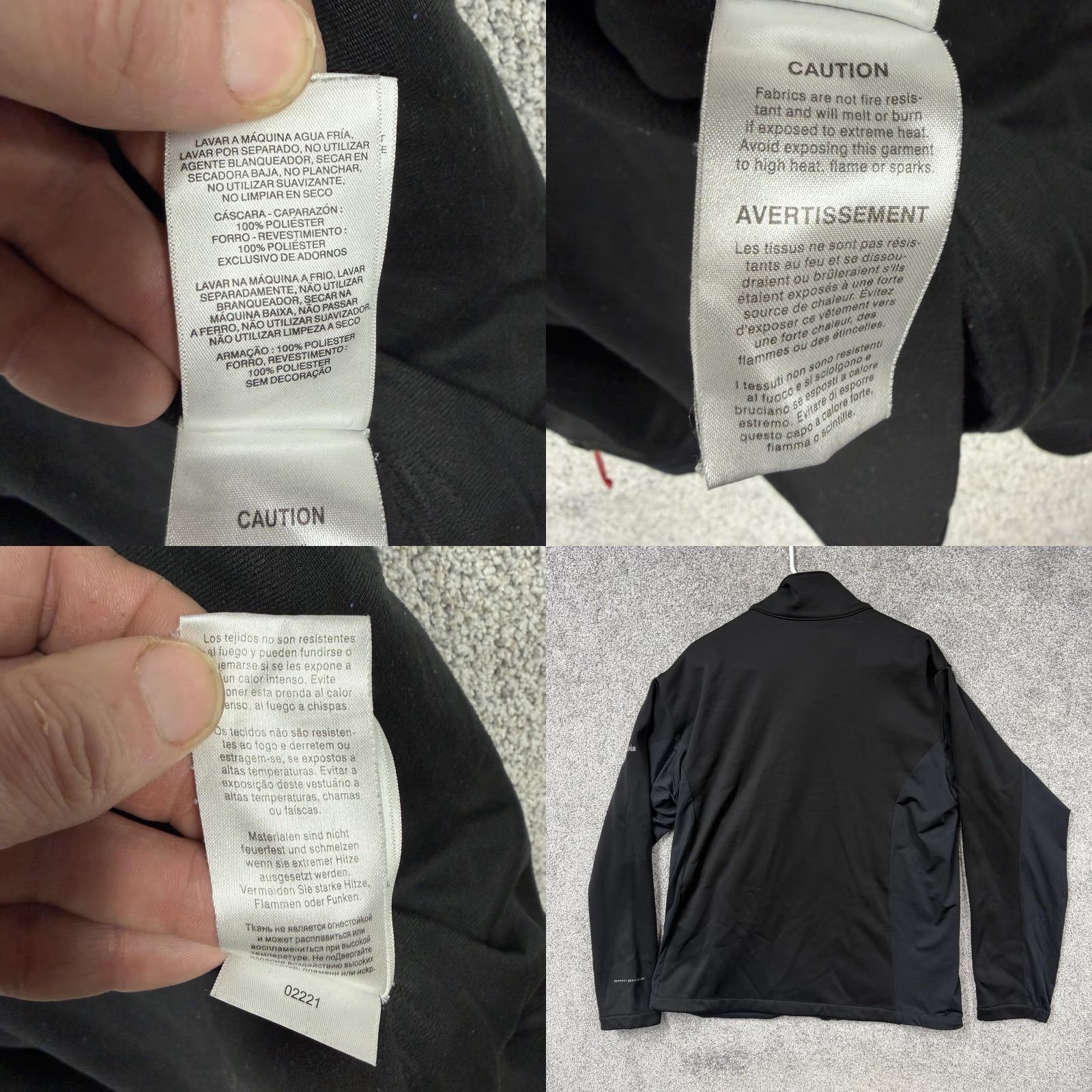 Vintage Columbia Mens Jacket L Black Omni-Shield Softshell Zip Hiking Gorpcore Size US L / EU 52-54 / 3 - 10 Thumbnail