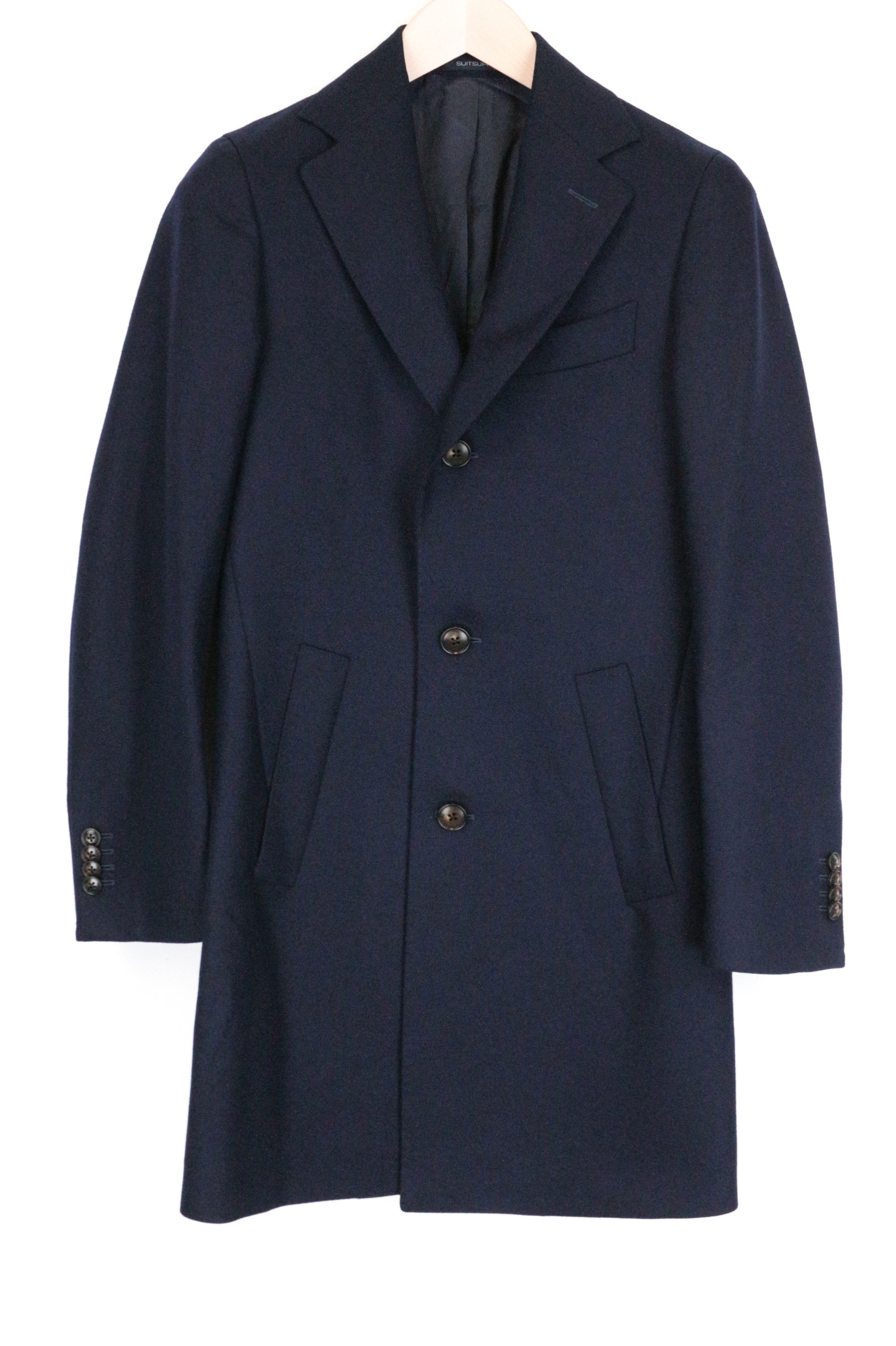 Suitsupply VICENZA UK30R Blue Wool Coat 67242 Size US XXS / EU 40 - 1 Thumbnail