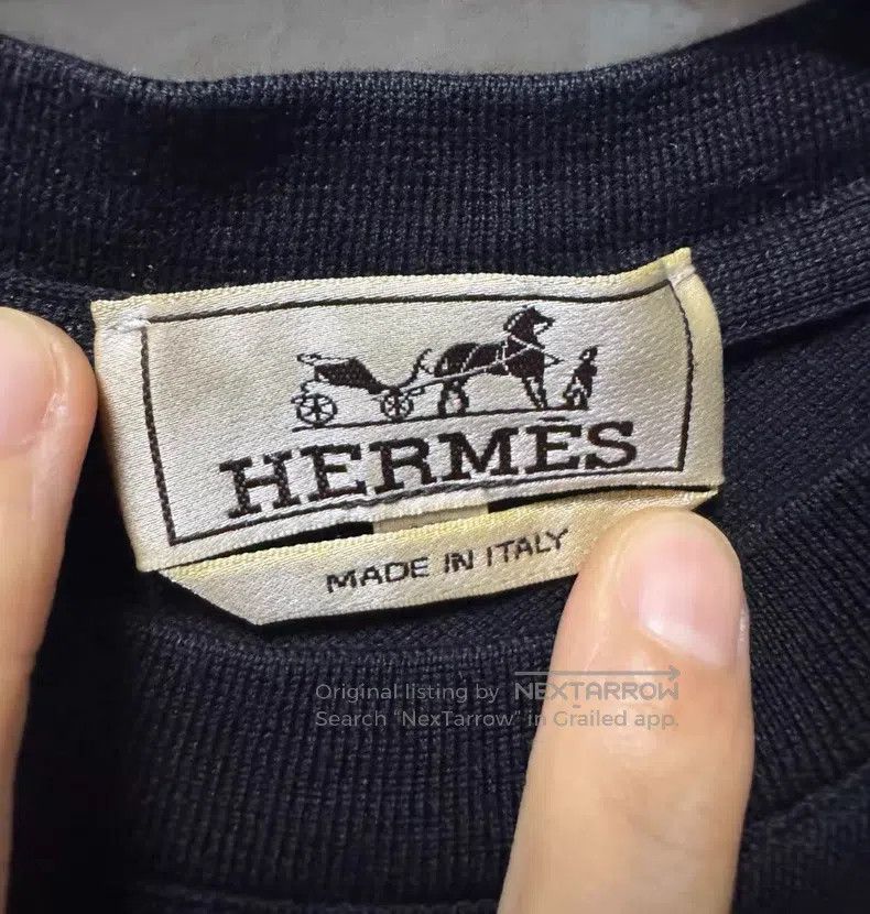 Hermes Hermes Solid color small logo round-neck short-sleeve Size US XS / EU 42 / 0 - 3 Thumbnail