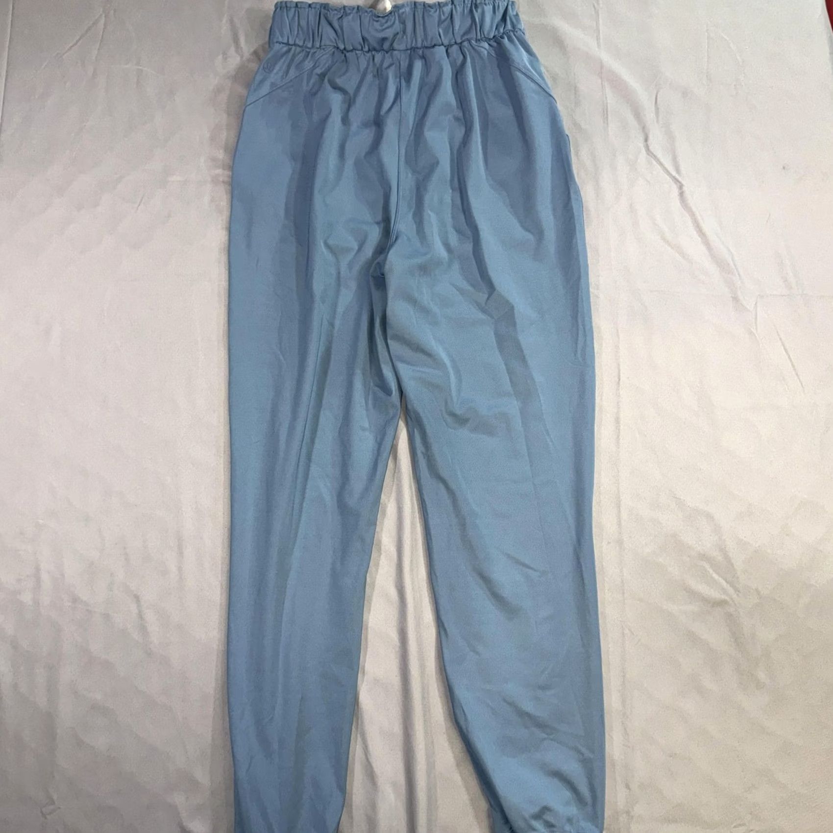 Lululemon Lululemon Pants Womens 4 Blue High Rise Paperbag Waist Drawstring Cuffed Joggers Size 27" / US 4 / IT 40 - 2 Thumbnail