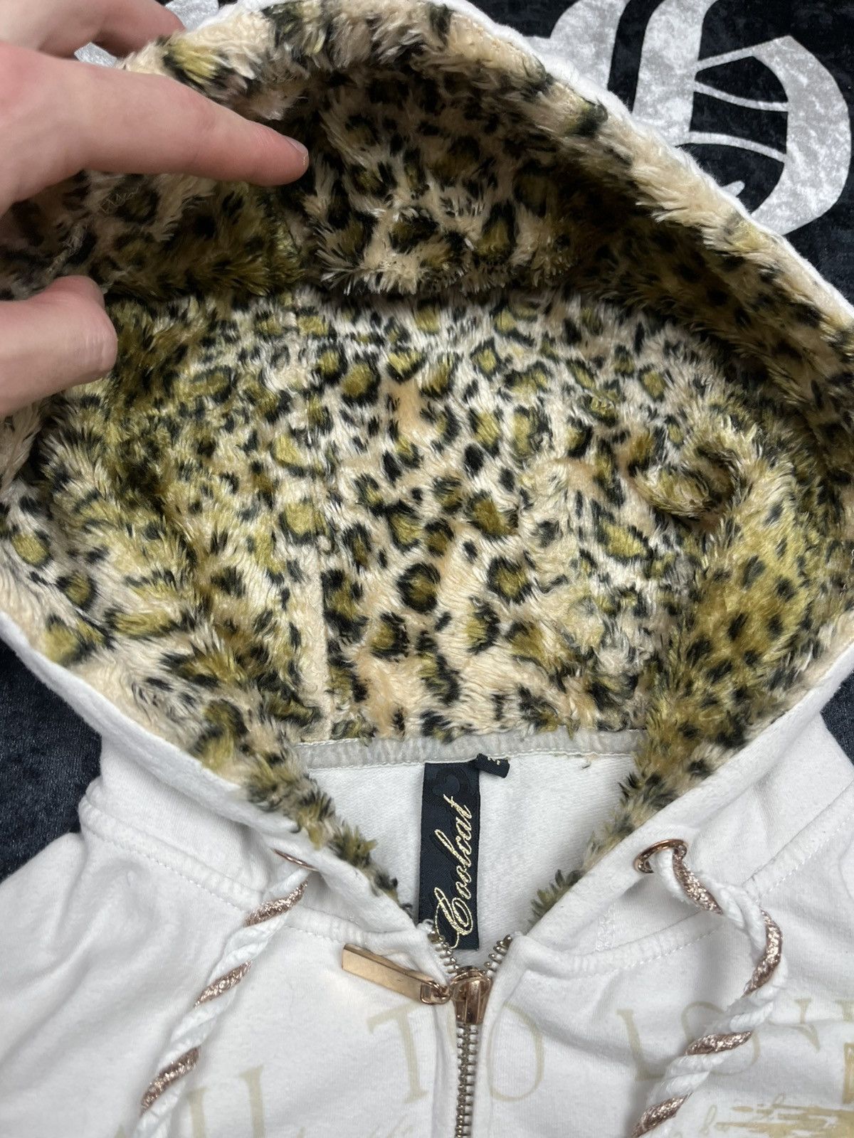 If Six Was Nine LGB IfSixWasNine Cute Leopard Supreme Fur Faux Zip Hoodie Size M / US 6-8 / IT 42-44 - 5 Thumbnail