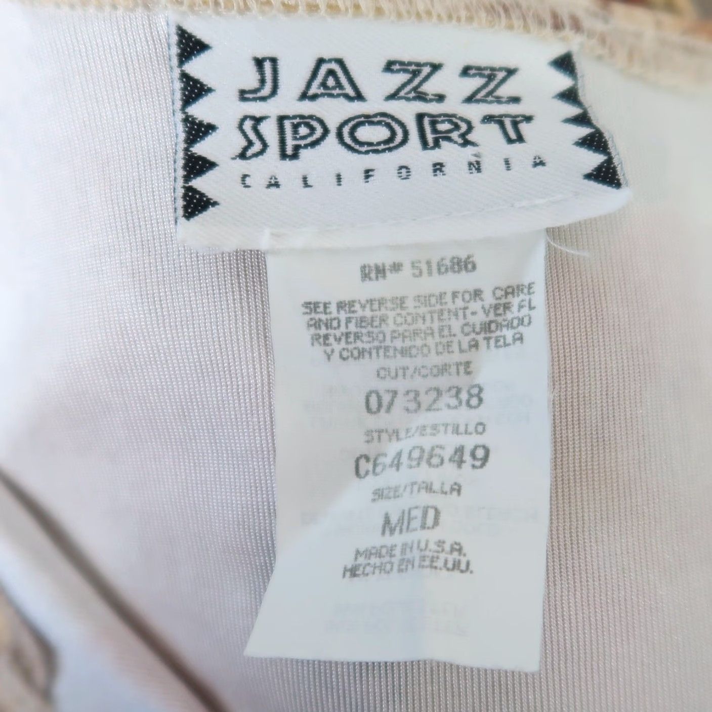 Vintage VINTAGE Jazz Sport Tank Womens 90s Floral Cream Brown Orange Sleeveless M Bohemian Clothing Size M / US 6-8 / IT 42-44 - 5 Thumbnail