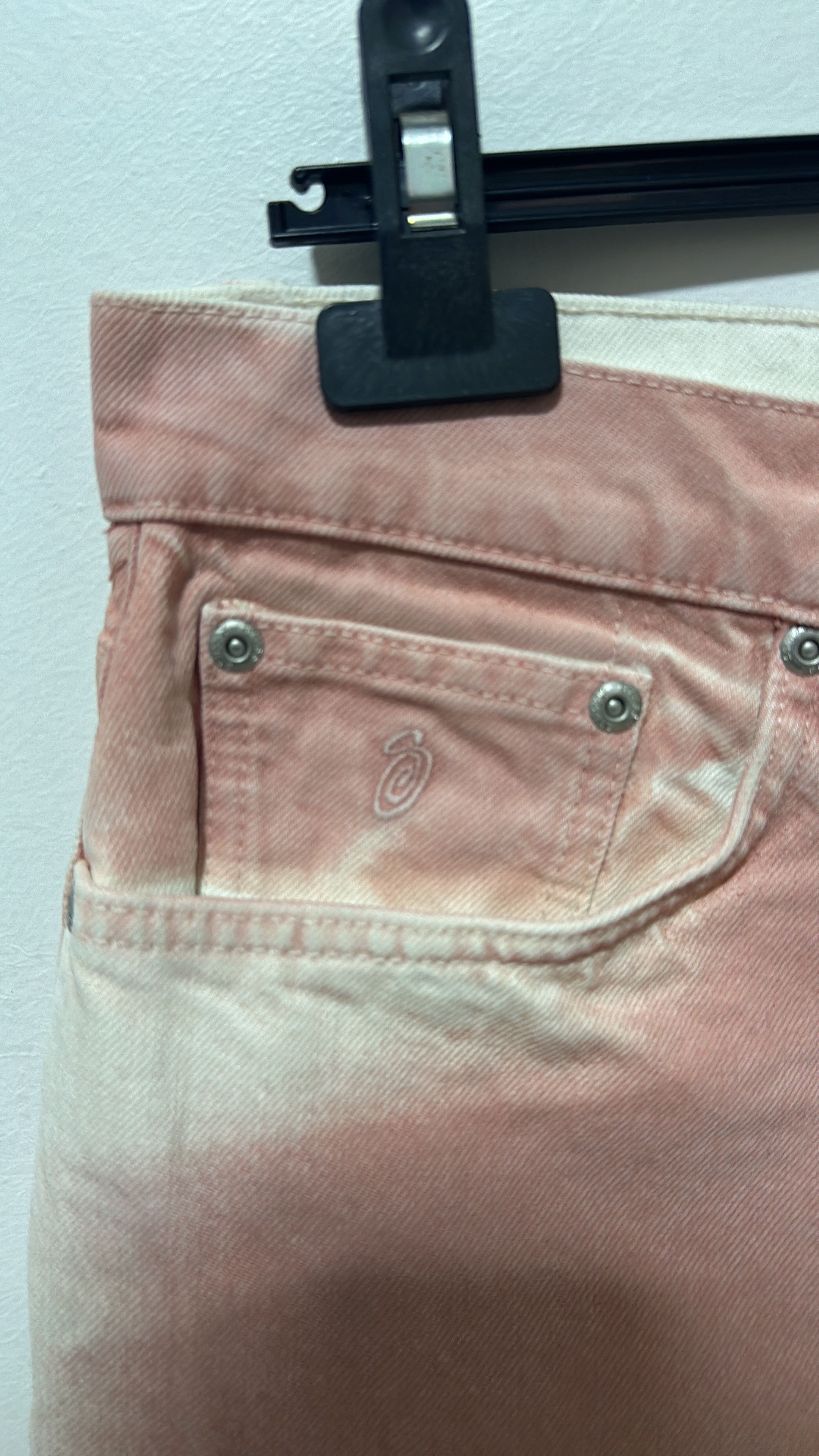 Stussy Stussy Spray Dyed Big Ol Jean Size 34 Faded Pink Size US 34 / EU 50 - 3 Thumbnail