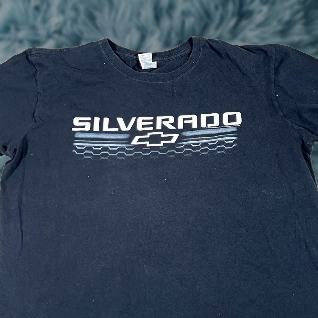 Vintage VINTAGE Chevrolet Silverado Shirt XL Black Mens T-Shirt Big Dooley Power Chevy Truck Y2K Size US XL / EU 56 / 4 - 1 Thumbnail