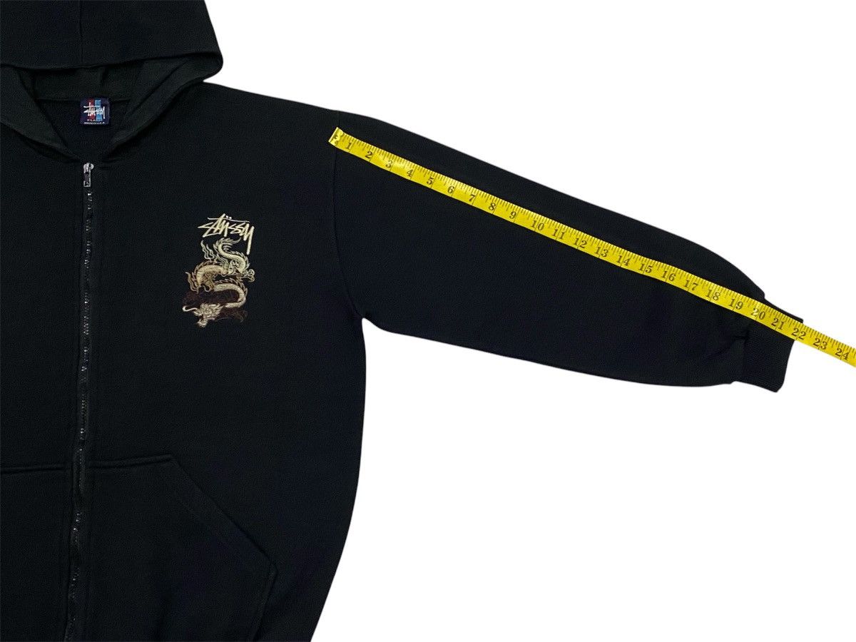 Stussy × Vintage Rare🔥Vintage 90s Stussy Dragon Embroidered Zipper Hoodie Size US L / EU 52-54 / 3 - 17 Thumbnail