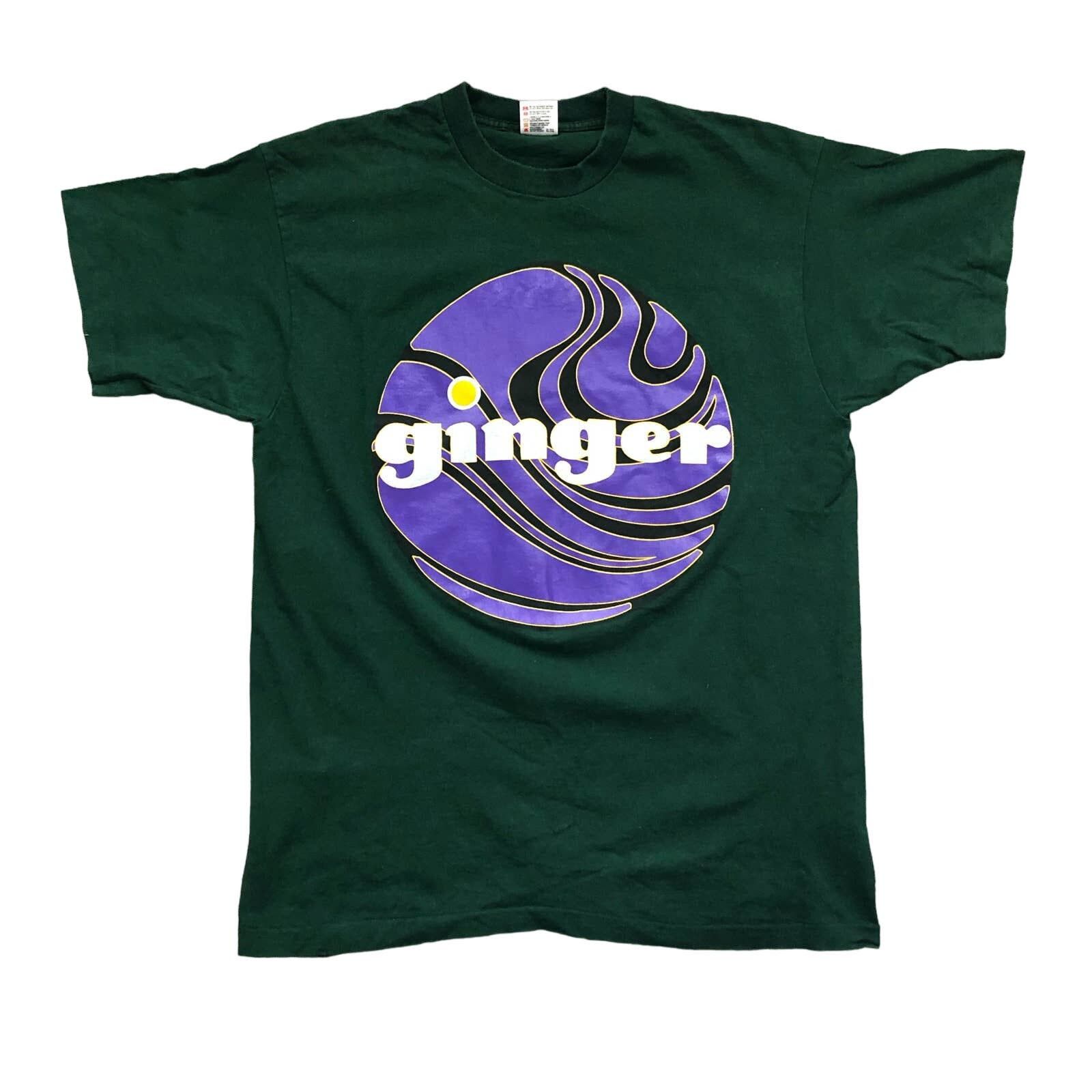 image of Band Tees x Fruit Of The Loom Vintage Ginger Band Single Stitch T-Shirt XL 90's in Green, Men's