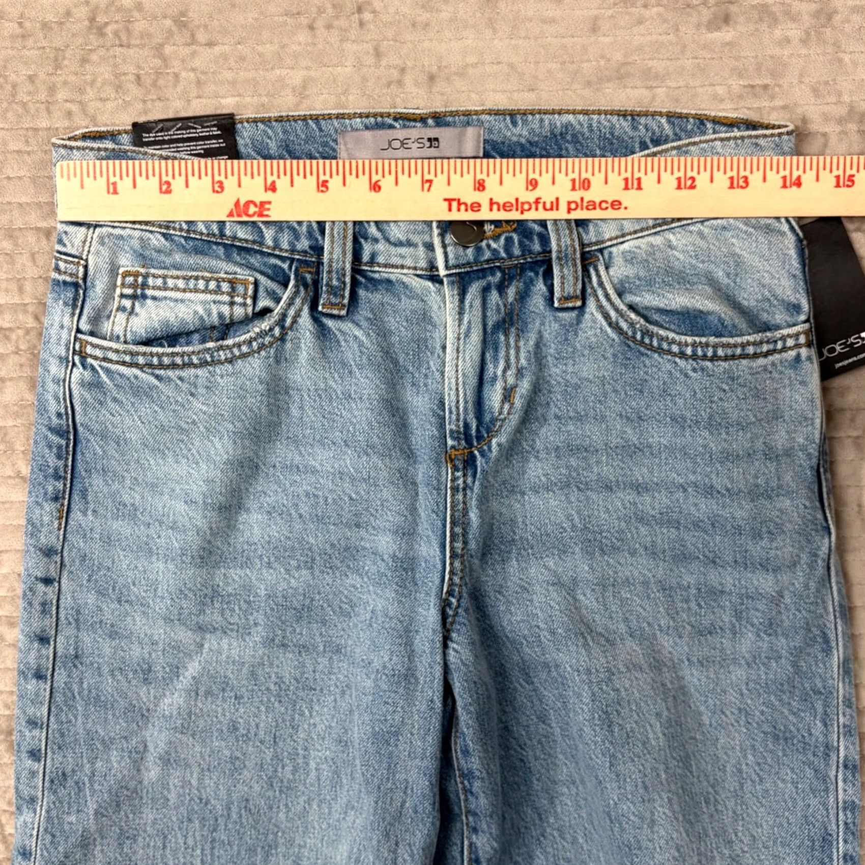 Vintage Joes Jeans Hanoi Low Rise Wide Leg Jeans Light Wash Blue Denim 24 NWT Women Wide-Leg 5-Pocket Zip Button Inseam 31"} Size 42" / US 20 - 6 Thumbnail