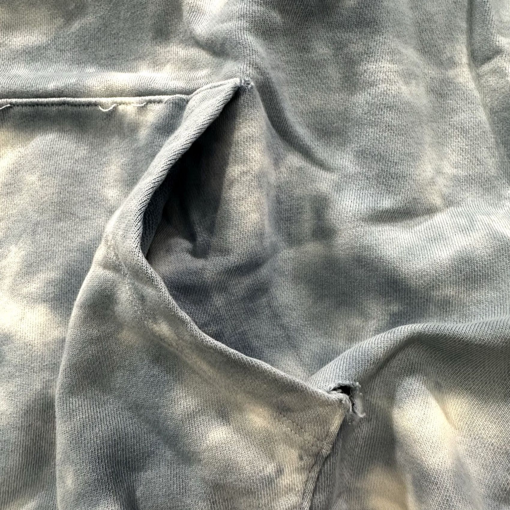 J.Crew J.CREW Hoodie Mens 2XL Pullover Terry Vintage Blue White Tie Dye Hoodie Size US XXL / EU 58 / 5 - 2 Thumbnail