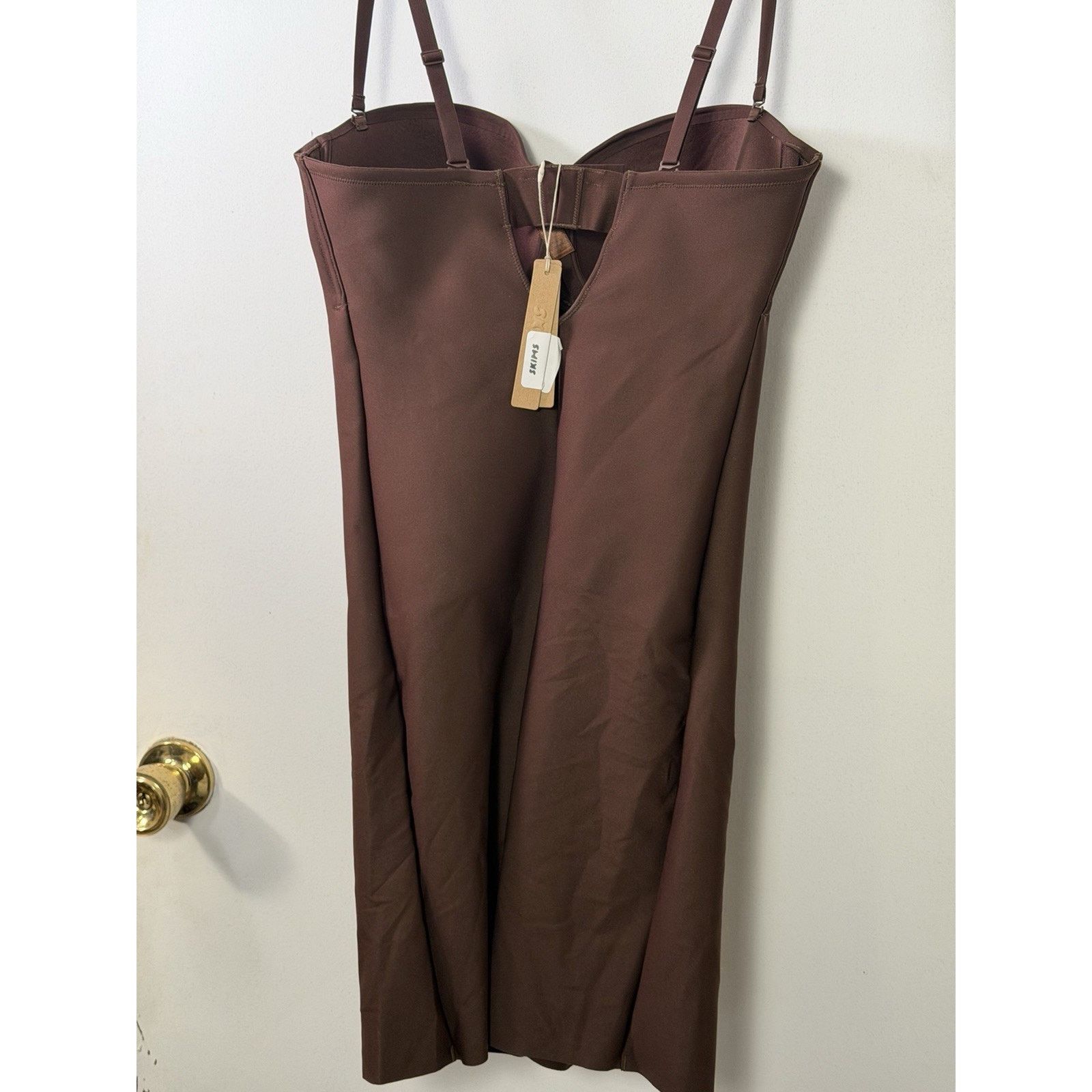 SKIMS SKIMS Core Sculpt Underwire Mid Thigh Bodysuit Size XL Brown Size XL / US 12-14 / IT 48-50 - 4 Thumbnail
