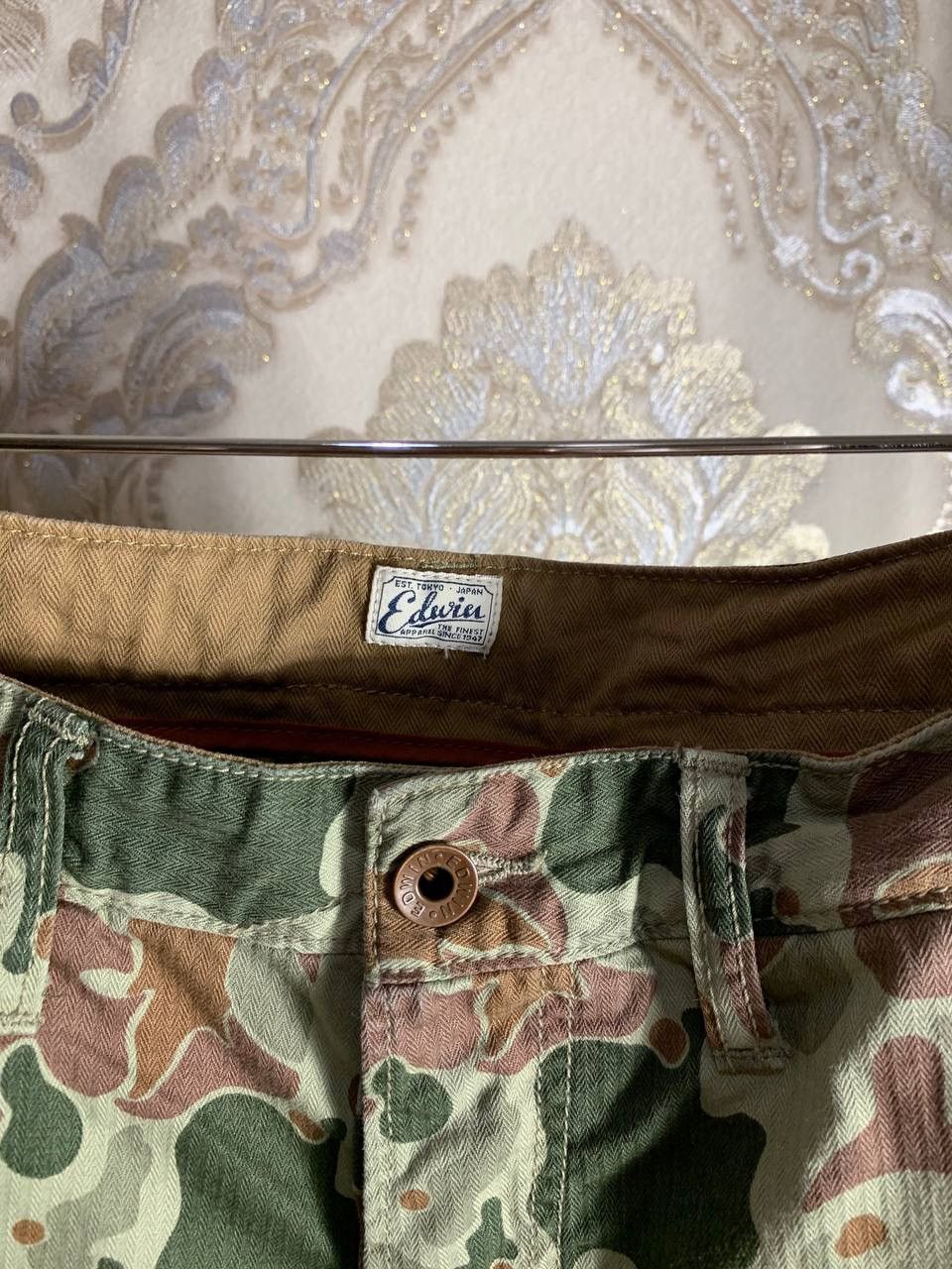 Edwin VINTAGE EDWIN CAMO DESIGNER PANTS JAPANESE BRAND Y2K 90s SK8 Size US 32 / EU 48 - 4 Thumbnail