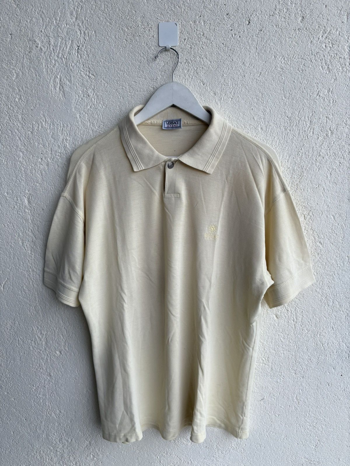 Versace × Vintage 90s Versace destroy Polo shirt embroidery logo Size US L / EU 52-54 / 3 - 1 Thumbnail